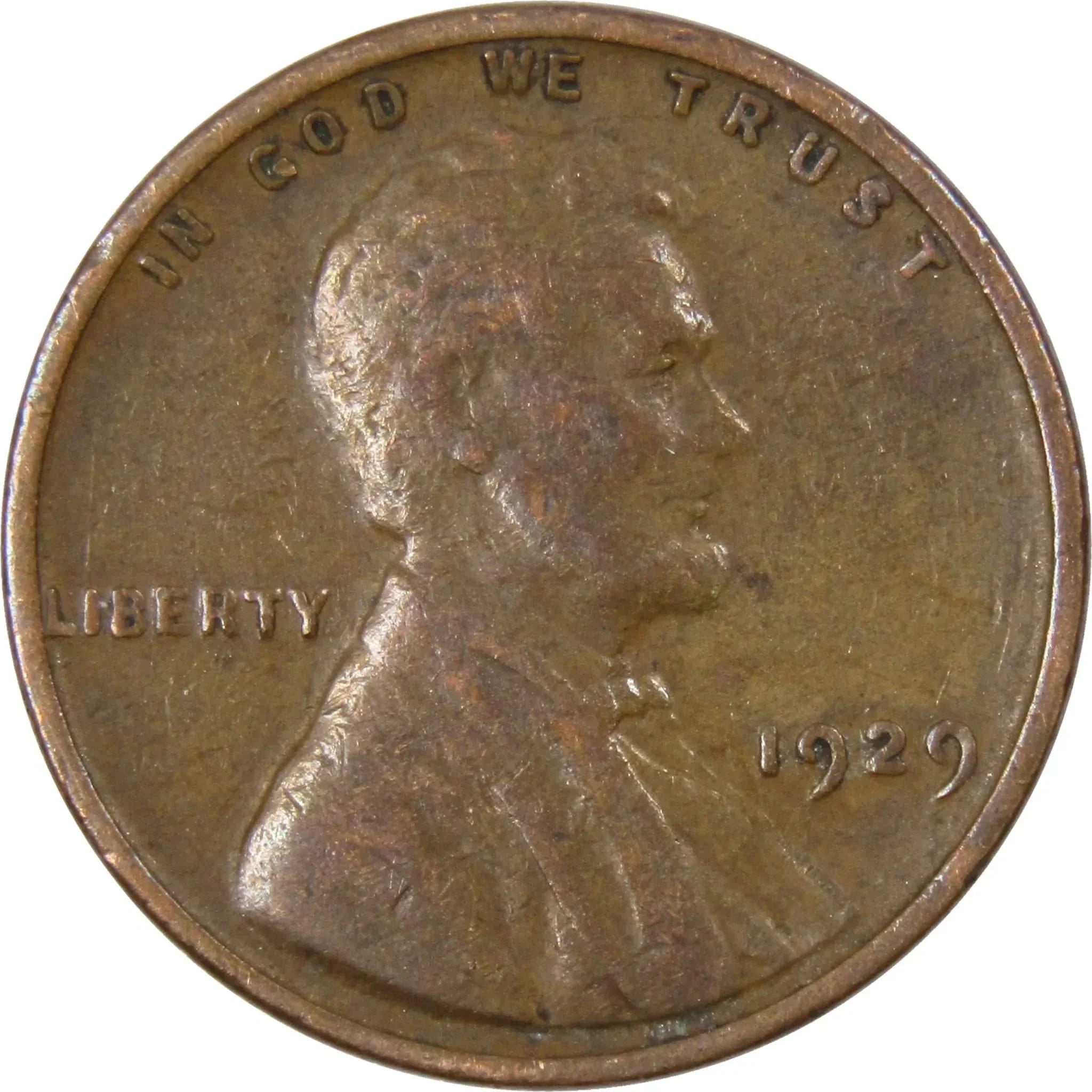 1929 Lincoln Wheat Cent AG About Good Bronze Penny 1c Coin Collectible
