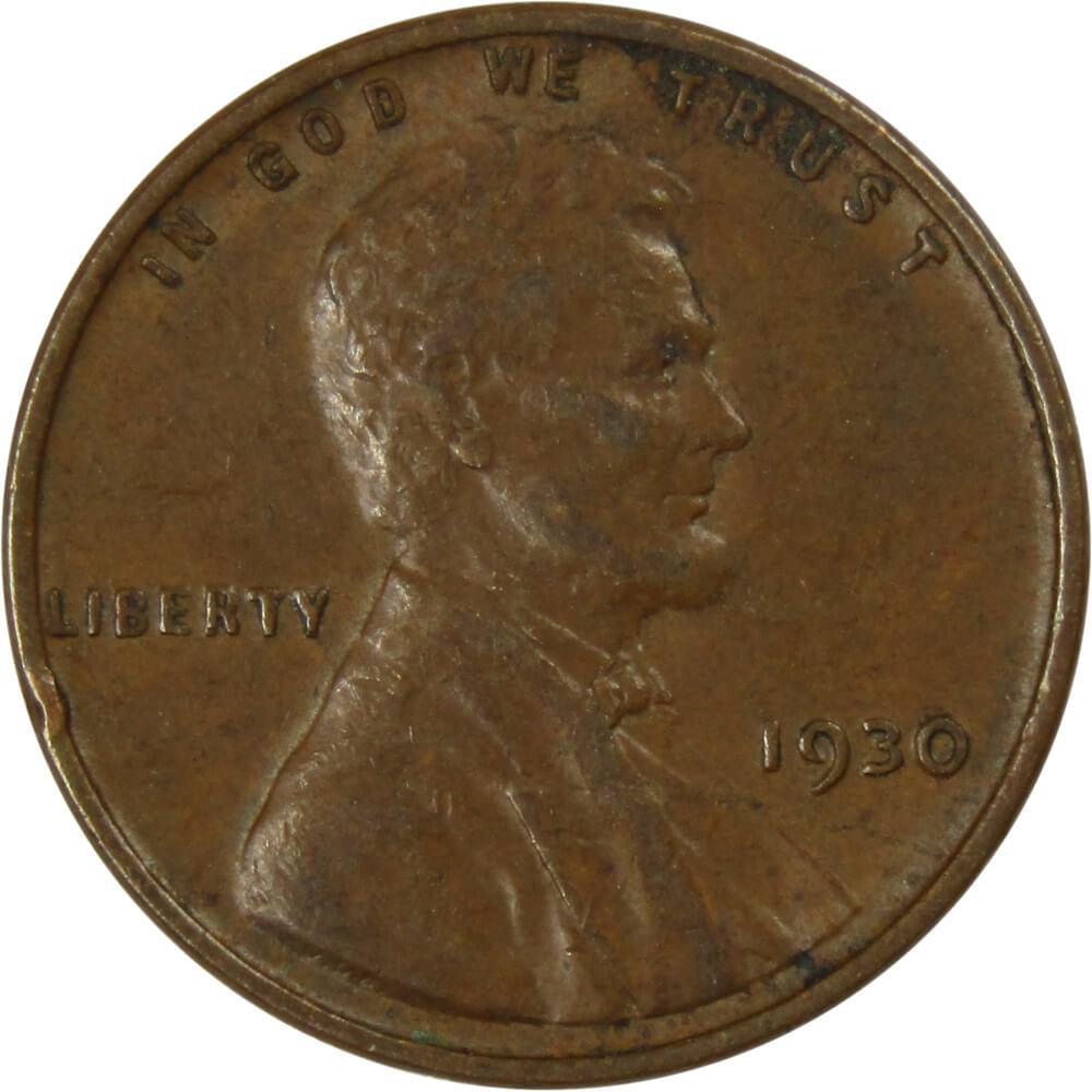 1930 Lincoln Wheat Cent XF EF Extremely Fine Bronze Penny 1c Coin Collectible