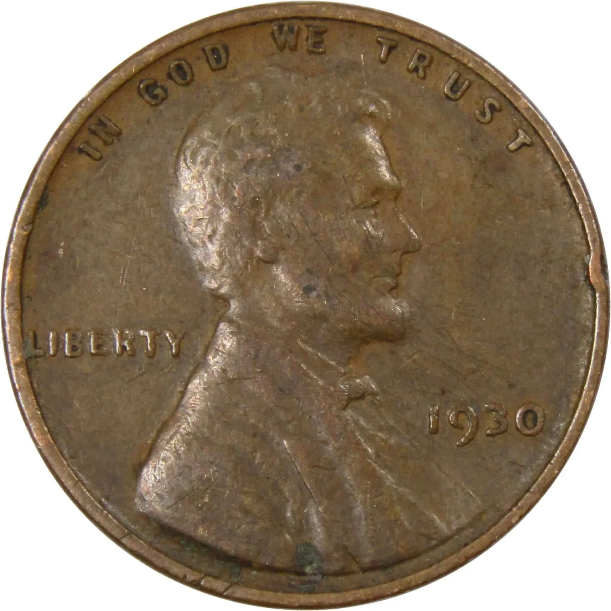 1930 Lincoln Wheat Cent AG About Good Bronze Penny 1c Coin Collectible