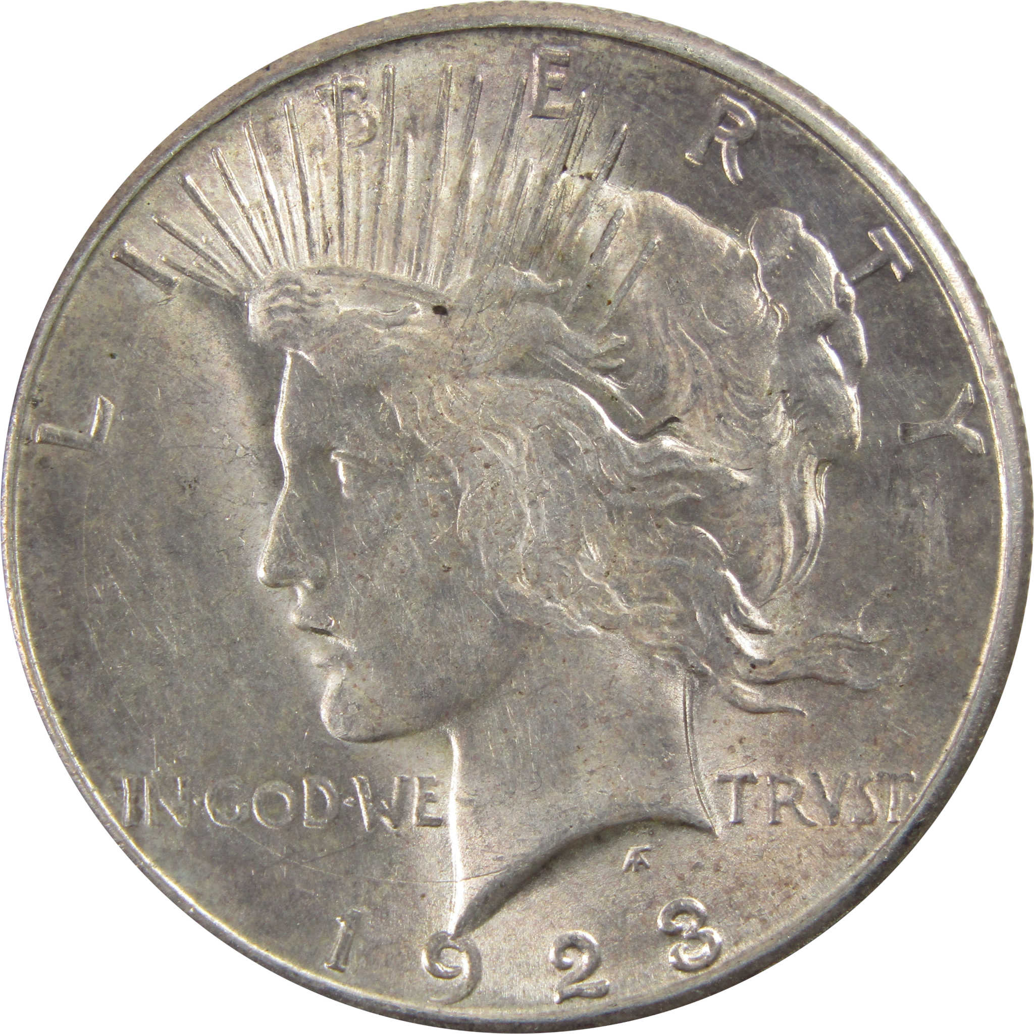 1923 S Peace Dollar AU About Uncirculated 90% Silver $1 Coin SKU:I5424
