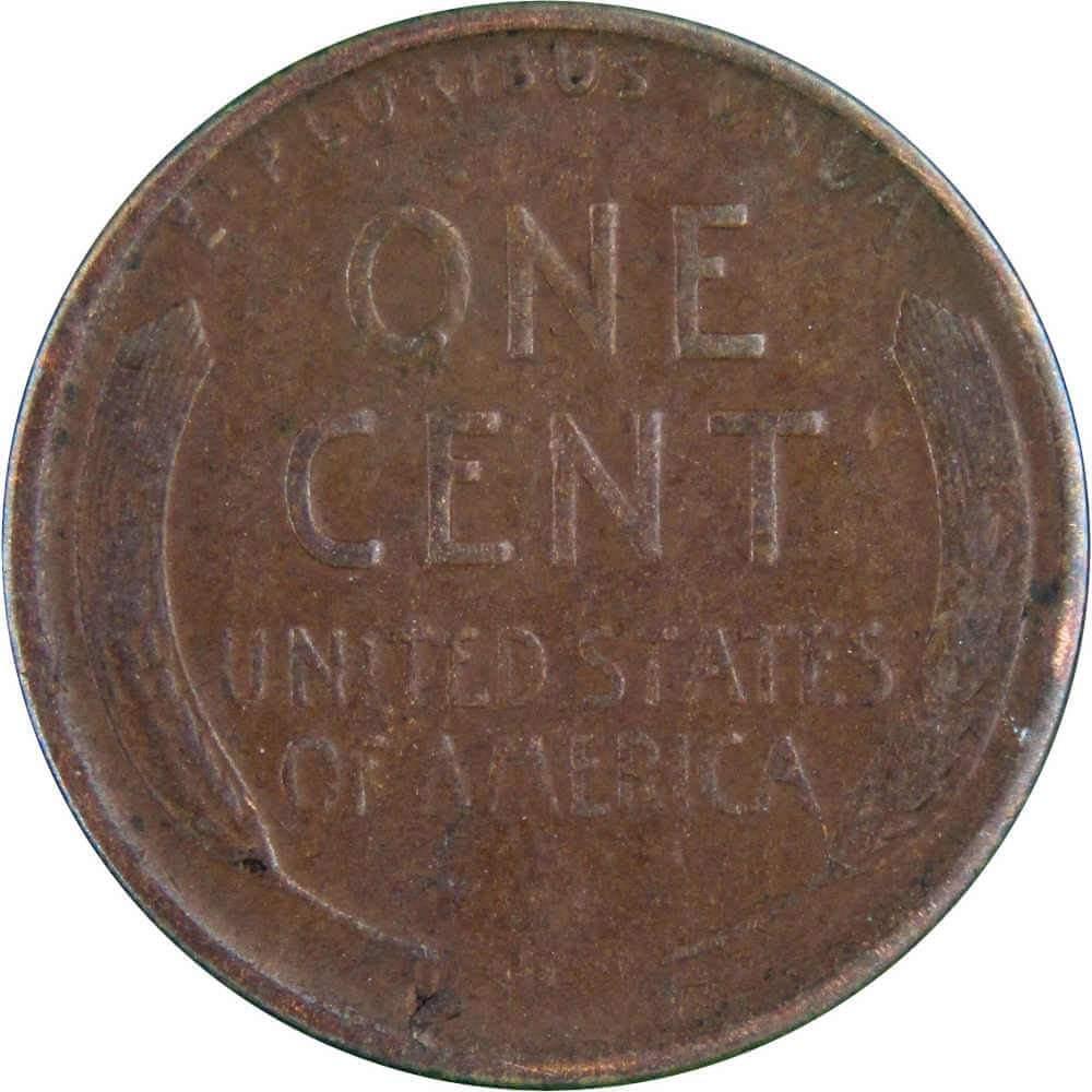 1919 S Lincoln Wheat Cent F Fine Bronze Penny 1c Coin Collectible