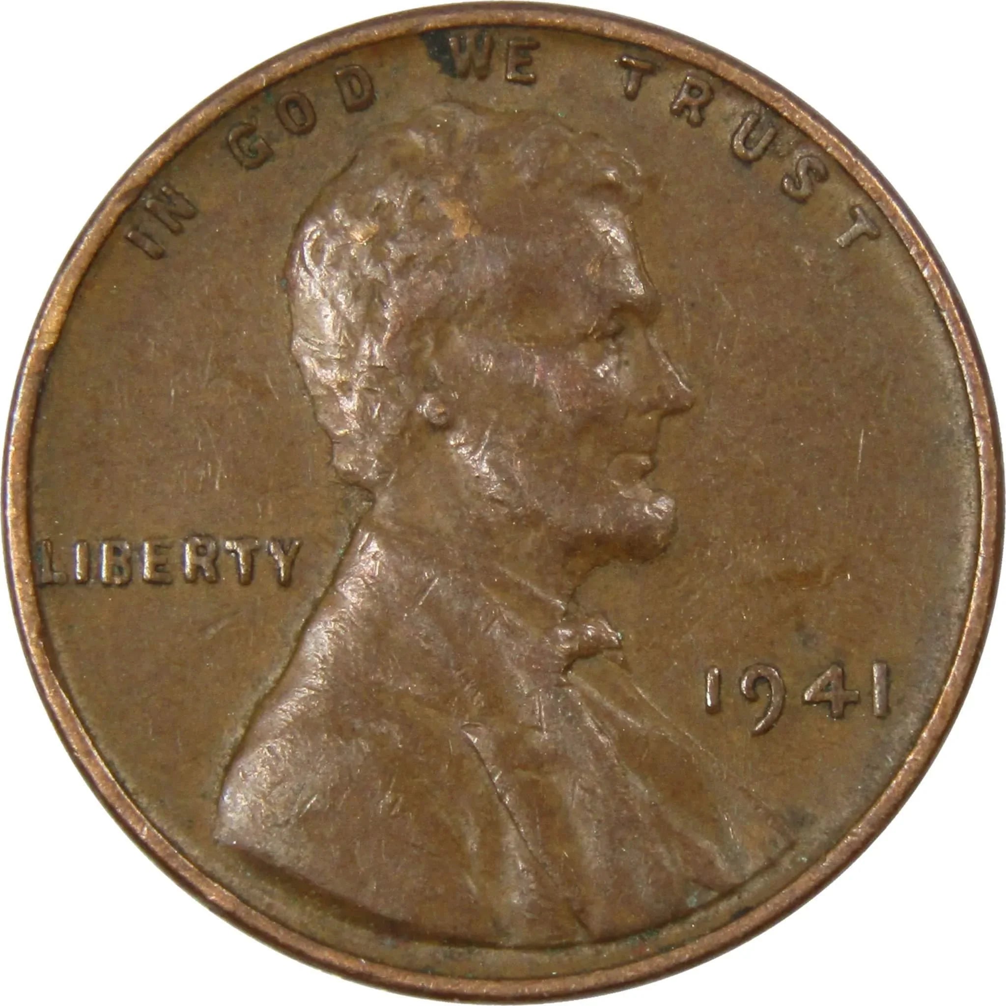 1941 Lincoln Wheat Cent Circulated Penny 1c Coin Collectible