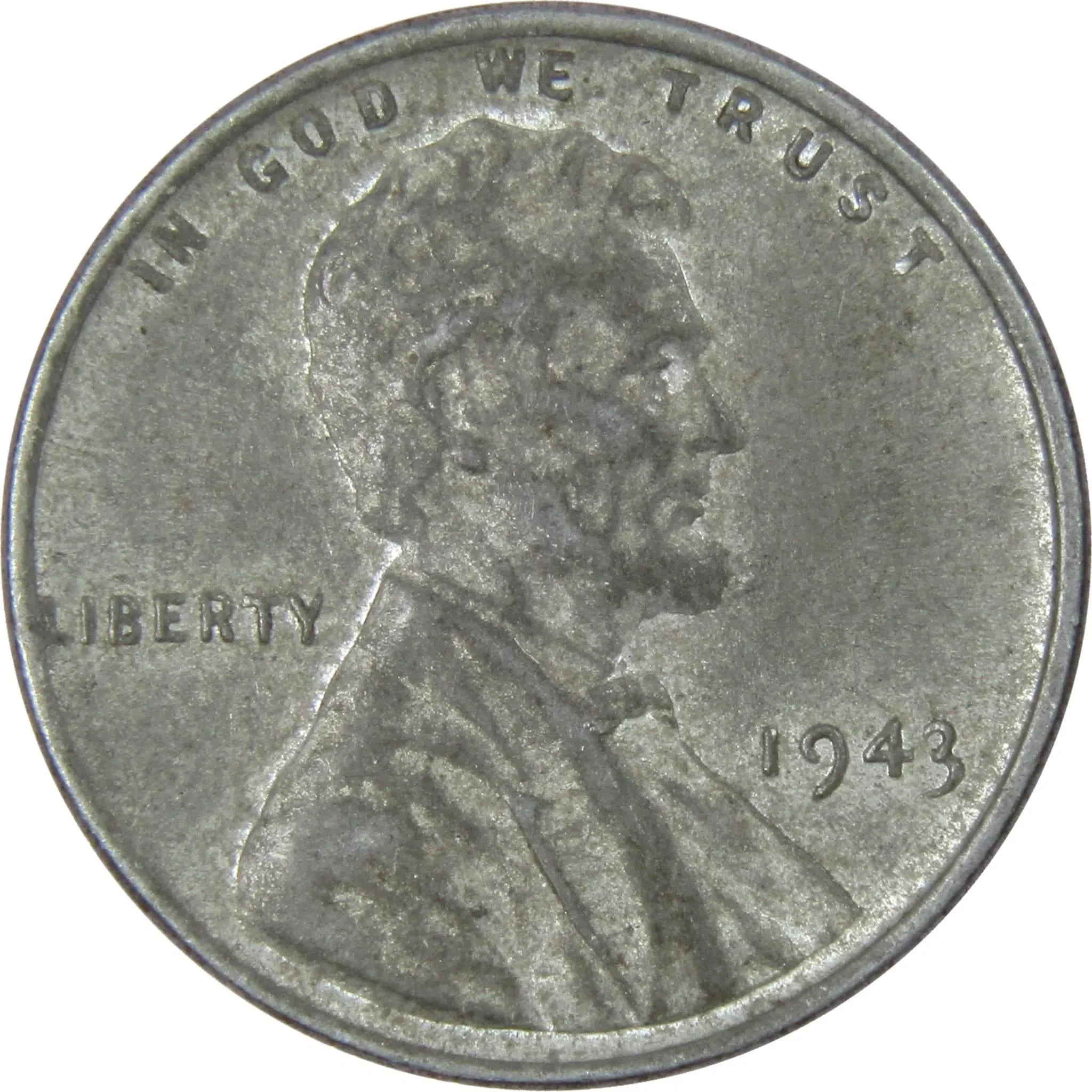 1943 Lincoln Wheat Cent AG About Good Steel Penny 1c Coin Collectible