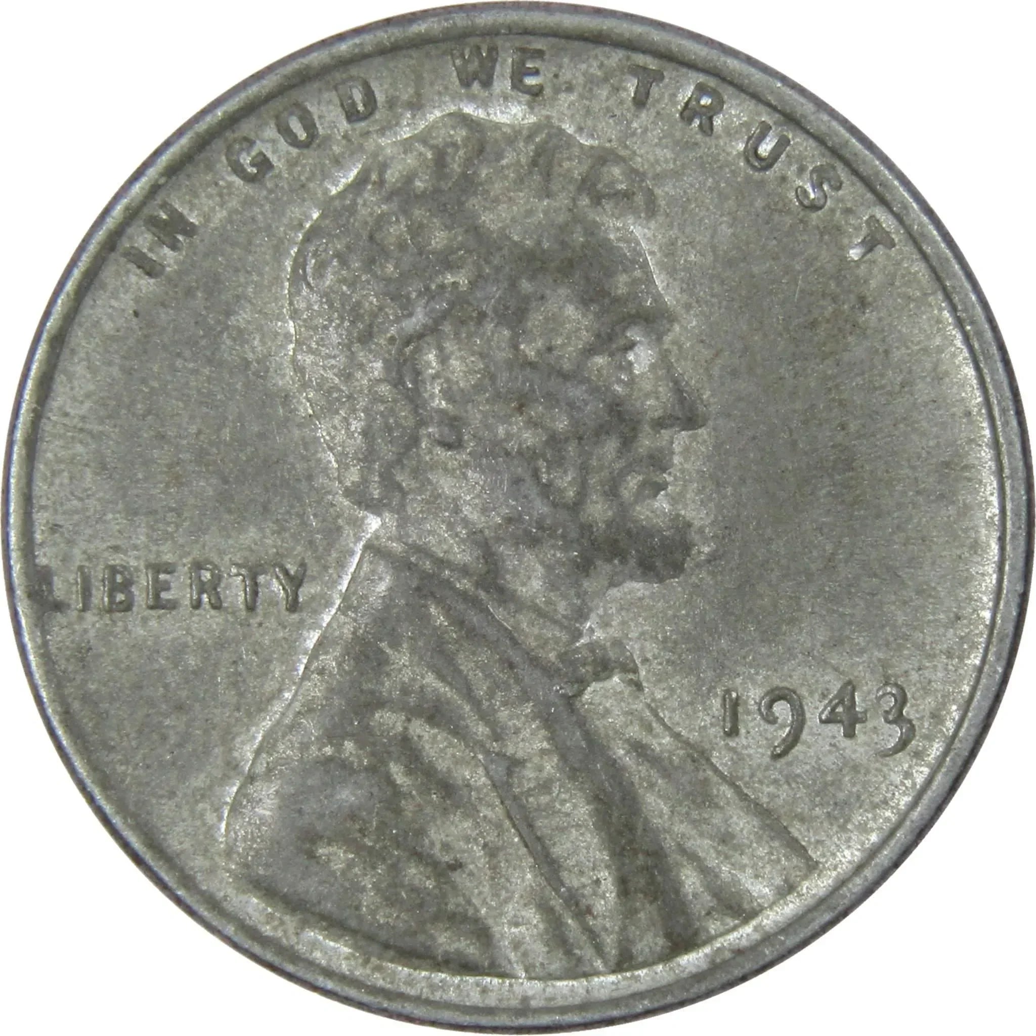 1943 Lincoln Wheat Cent AG About Good Steel Penny 1c Coin Collectible