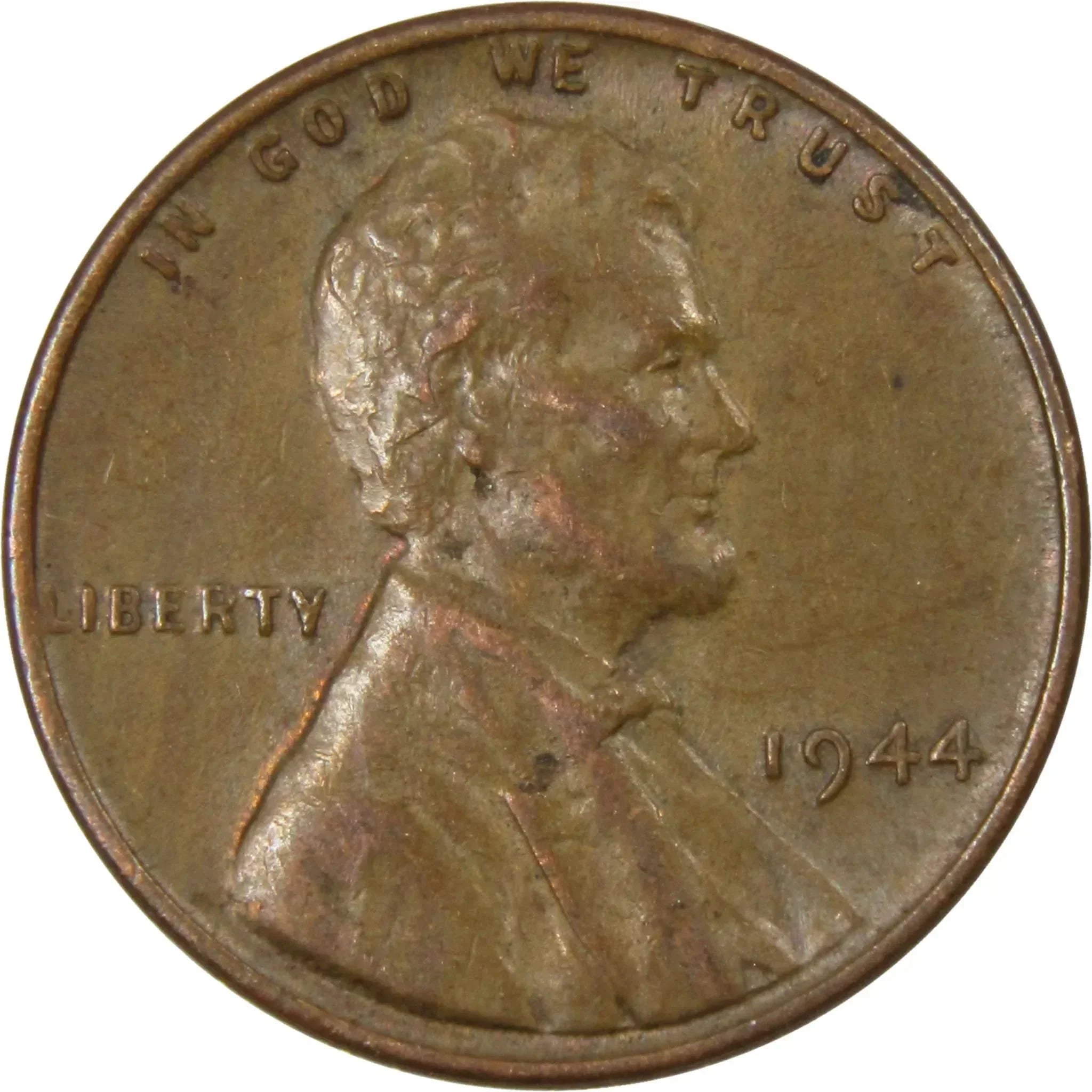1944 Lincoln Wheat Cent AG About Good Bronze Penny 1c Coin Collectible