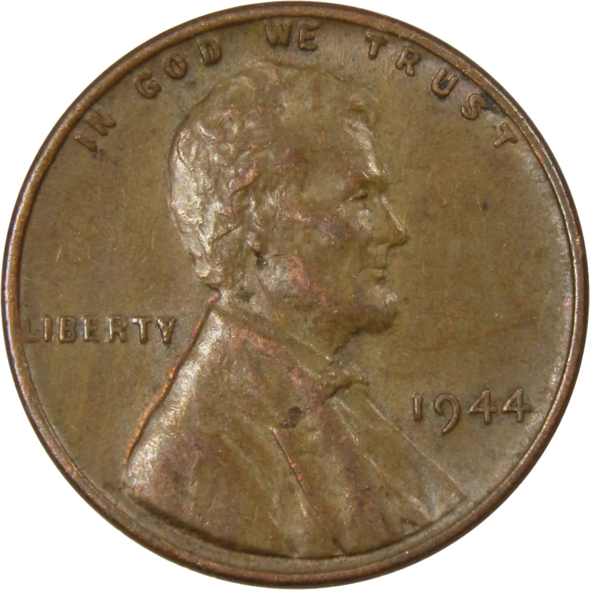 1944 Lincoln Wheat Cent AG About Good Bronze Penny 1c Coin Collectible