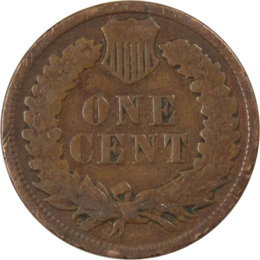 1896 Indian Head Cent AG About Good Bronze Penny 1c Coin Collectible