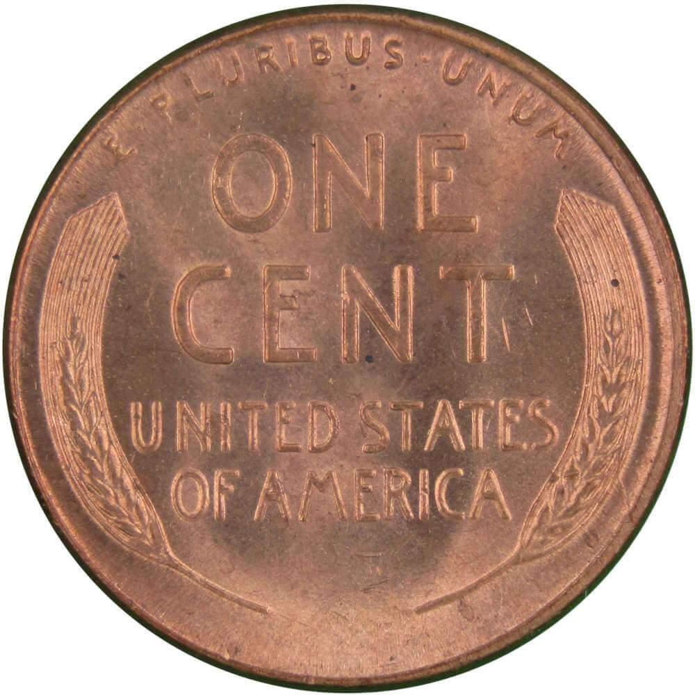 1945 D Lincoln Wheat Cent BU Uncirculated Mint State Bronze Penny 1c Coin