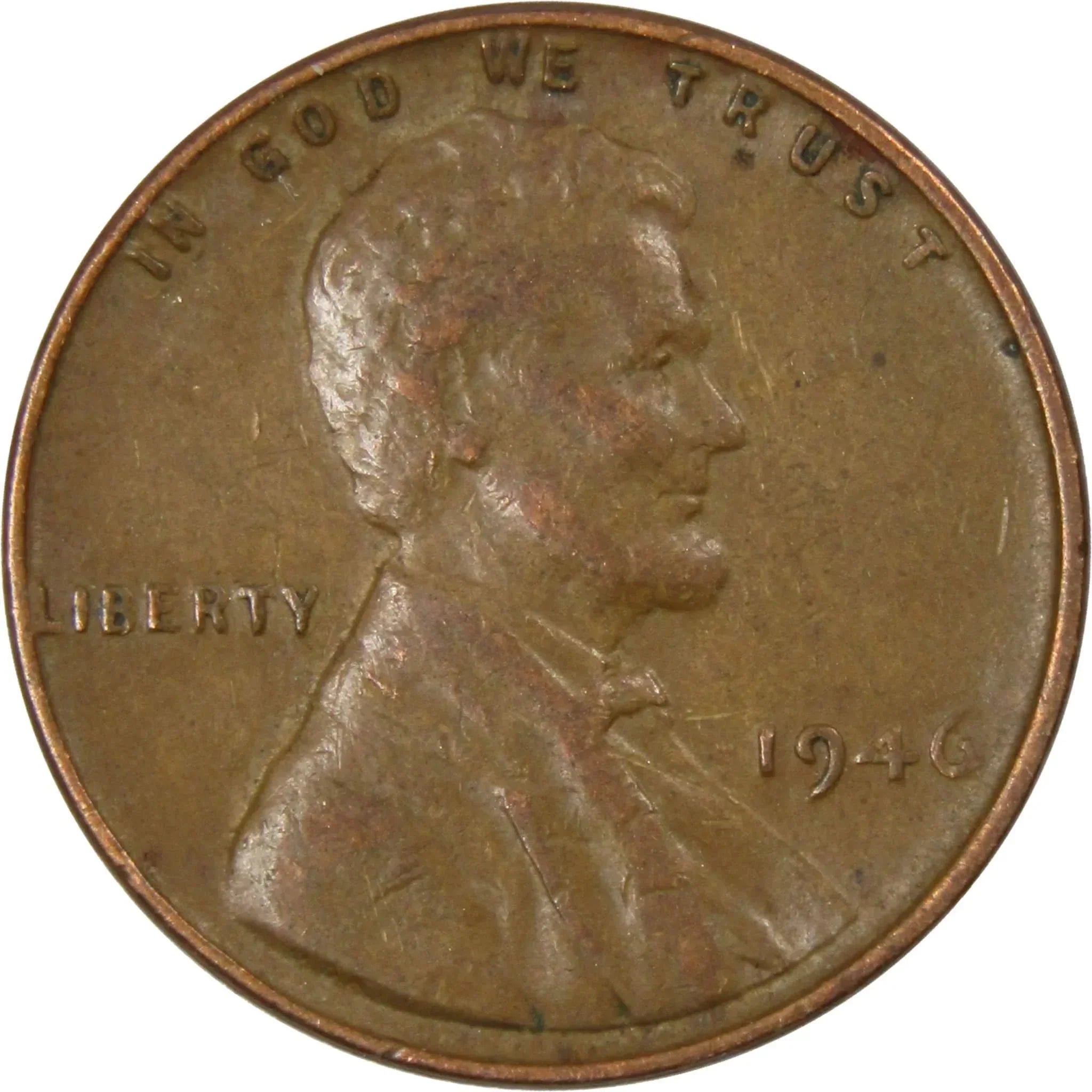 1946 Lincoln Wheat Cent AG About Good Bronze Penny 1c Coin Collectible