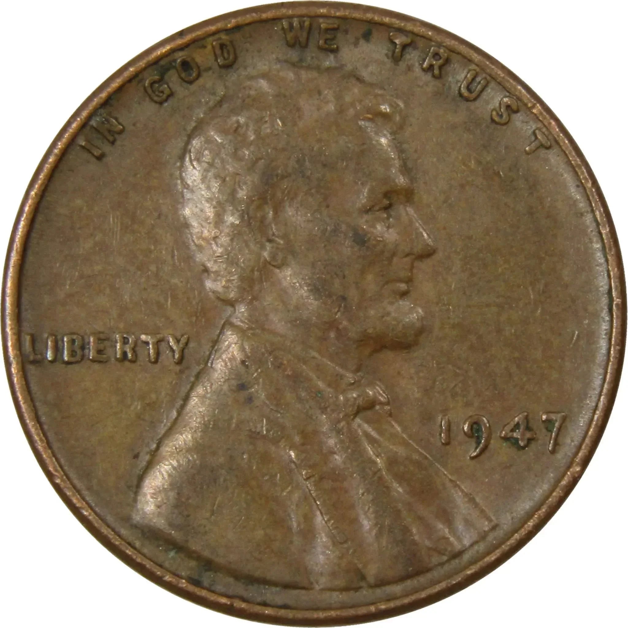 1947 Lincoln Wheat Cent AG About Good Bronze Penny 1c Coin Collectible