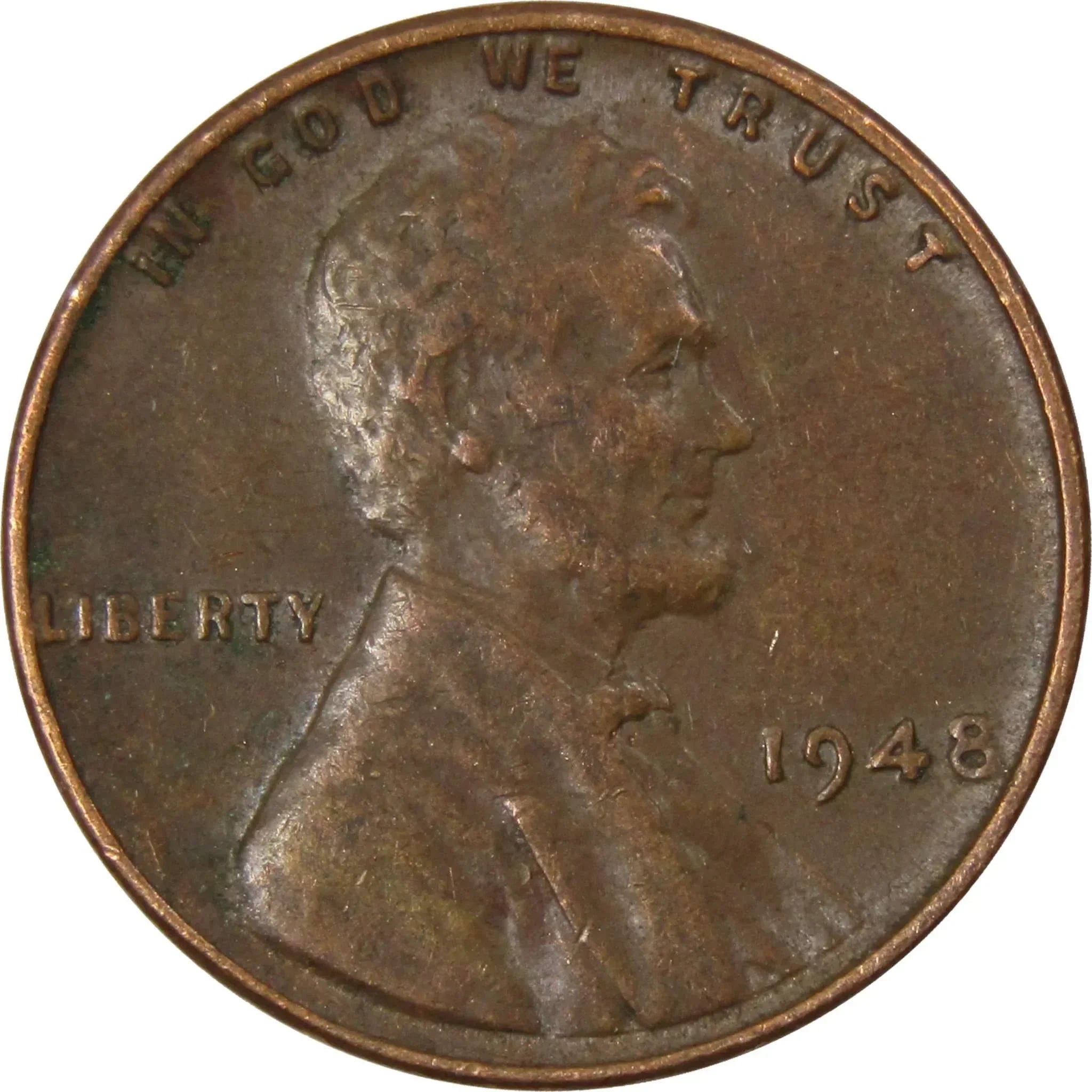 1948 Lincoln Wheat Cent AG About Good Bronze Penny 1c Coin Collectible