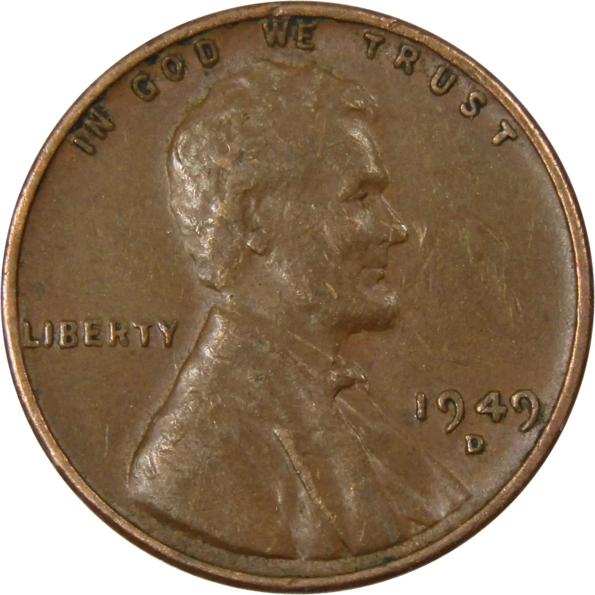 1949 D Lincoln Wheat Cent AG About Good Bronze Penny 1c Coin Collectible