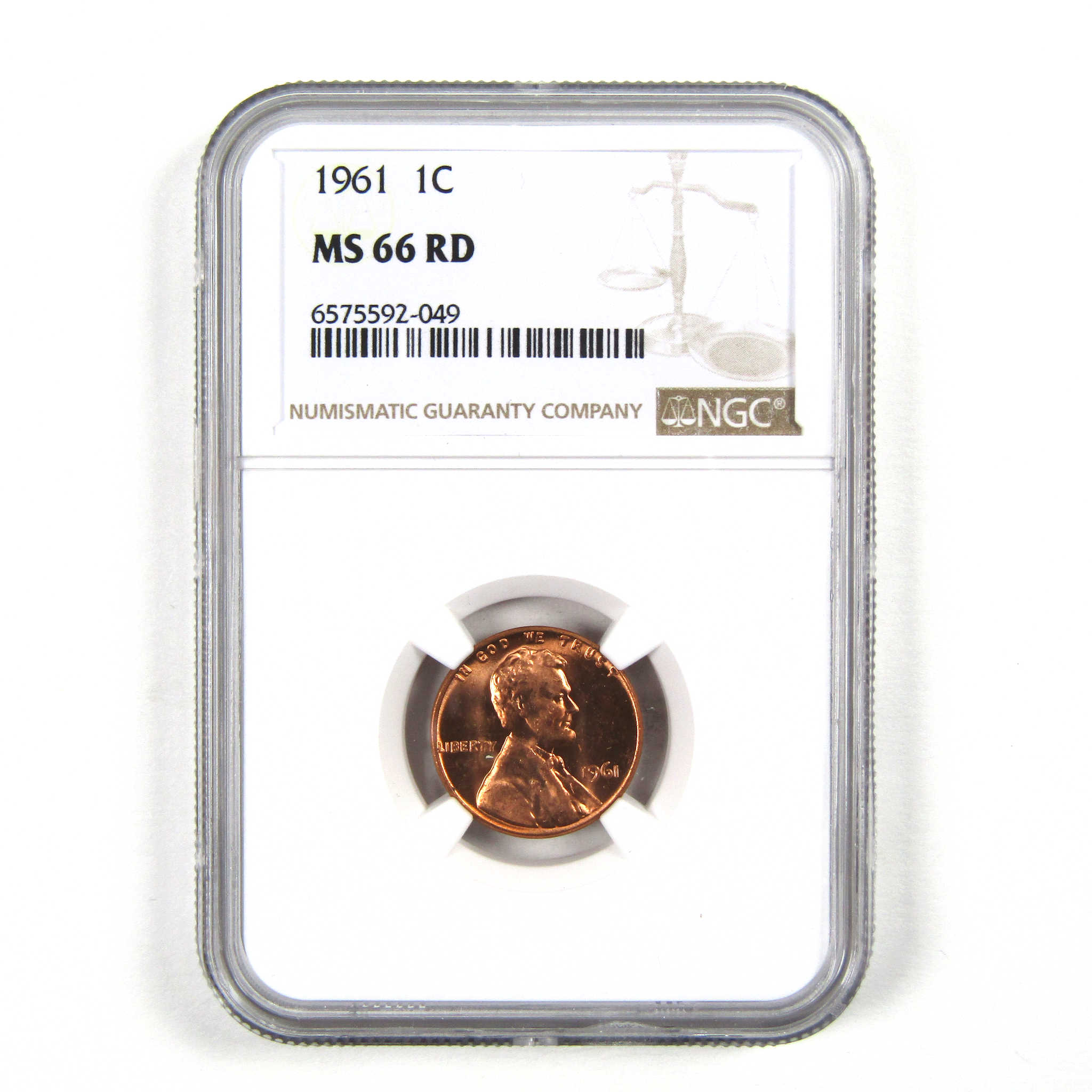 1961 Lincoln Memorial Cent MS 66 RD NGC Penny Uncirculated SKU:I3686