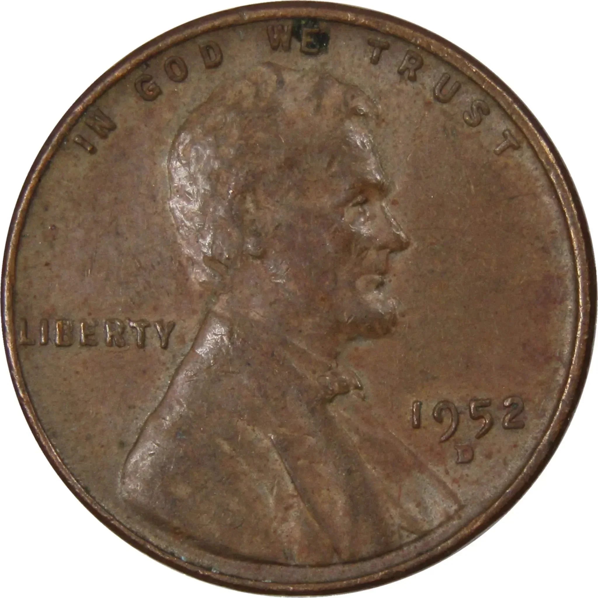 1952 D Lincoln Wheat Cent AG About Good Bronze Penny 1c Coin Collectible