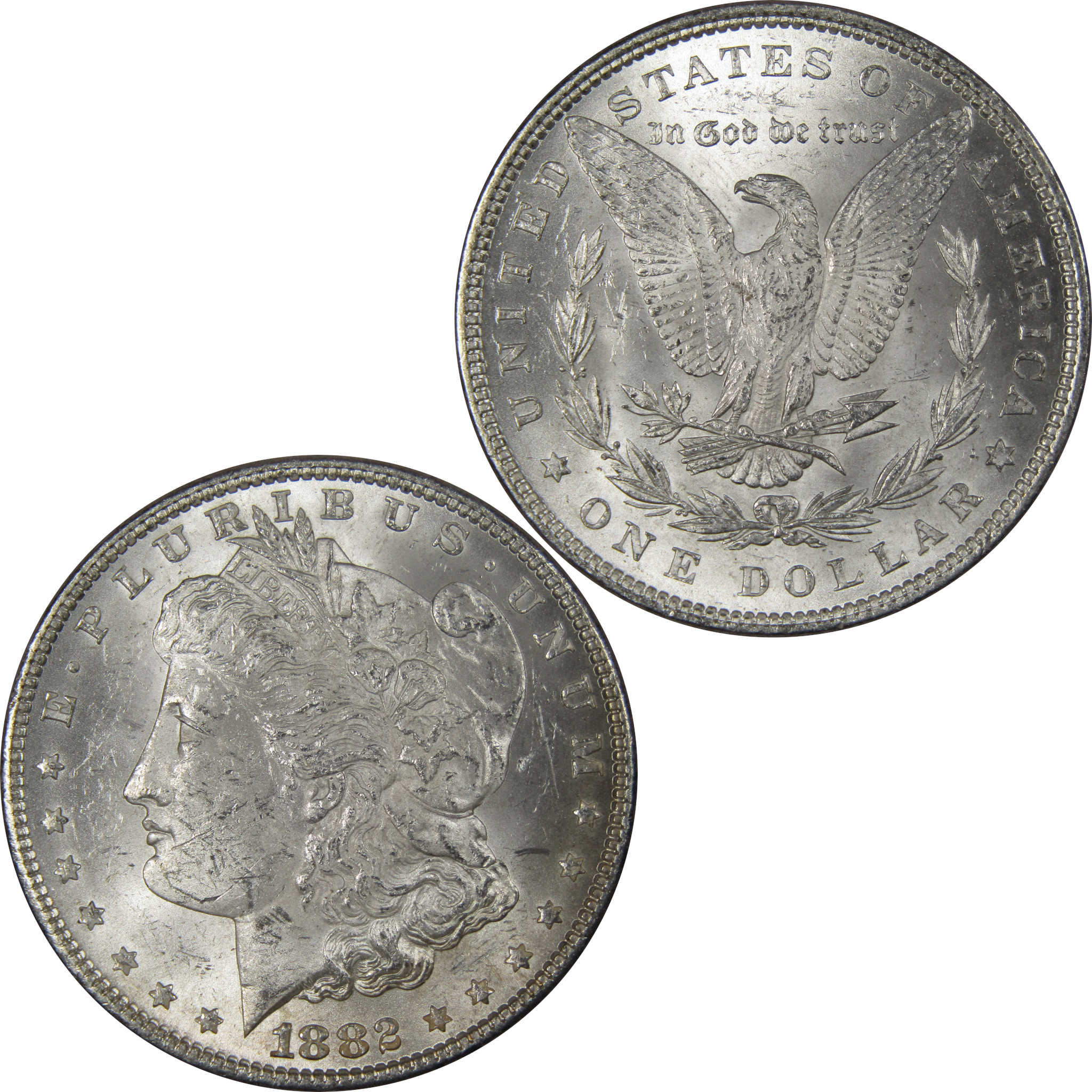 1882 Morgan Dollar BU Uncirculated Mint State 90% Silver SKU:IPC9675 - Morgan coin - Morgan silver dollar - Morgan silver dollar for sale - Profile Coins & Collectibles