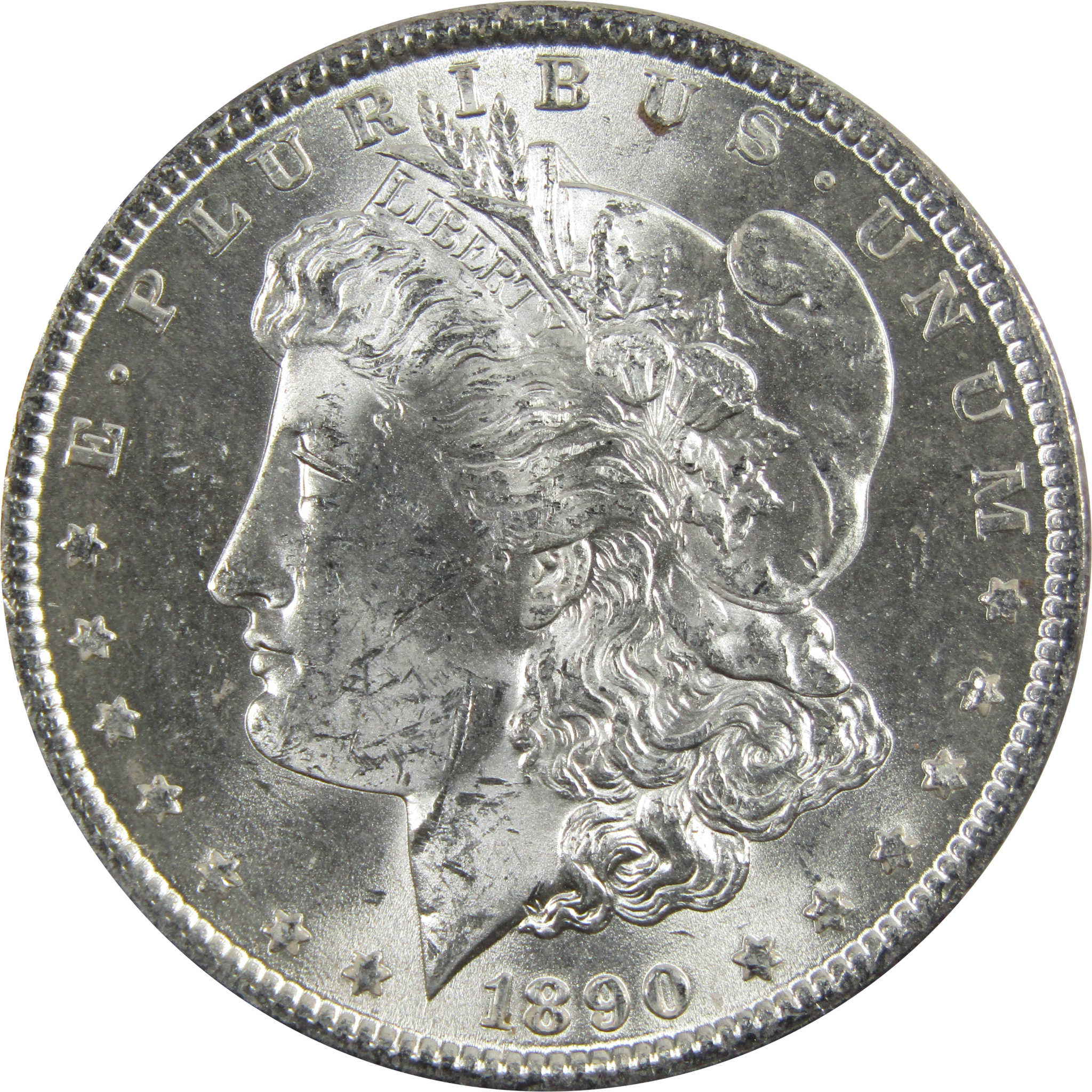 1890 Morgan Dollar BU Uncirculated 90% Silver $1 Coin SKU:I5143 - Morgan coin - Morgan silver dollar - Morgan silver dollar for sale - Profile Coins & Collectibles
