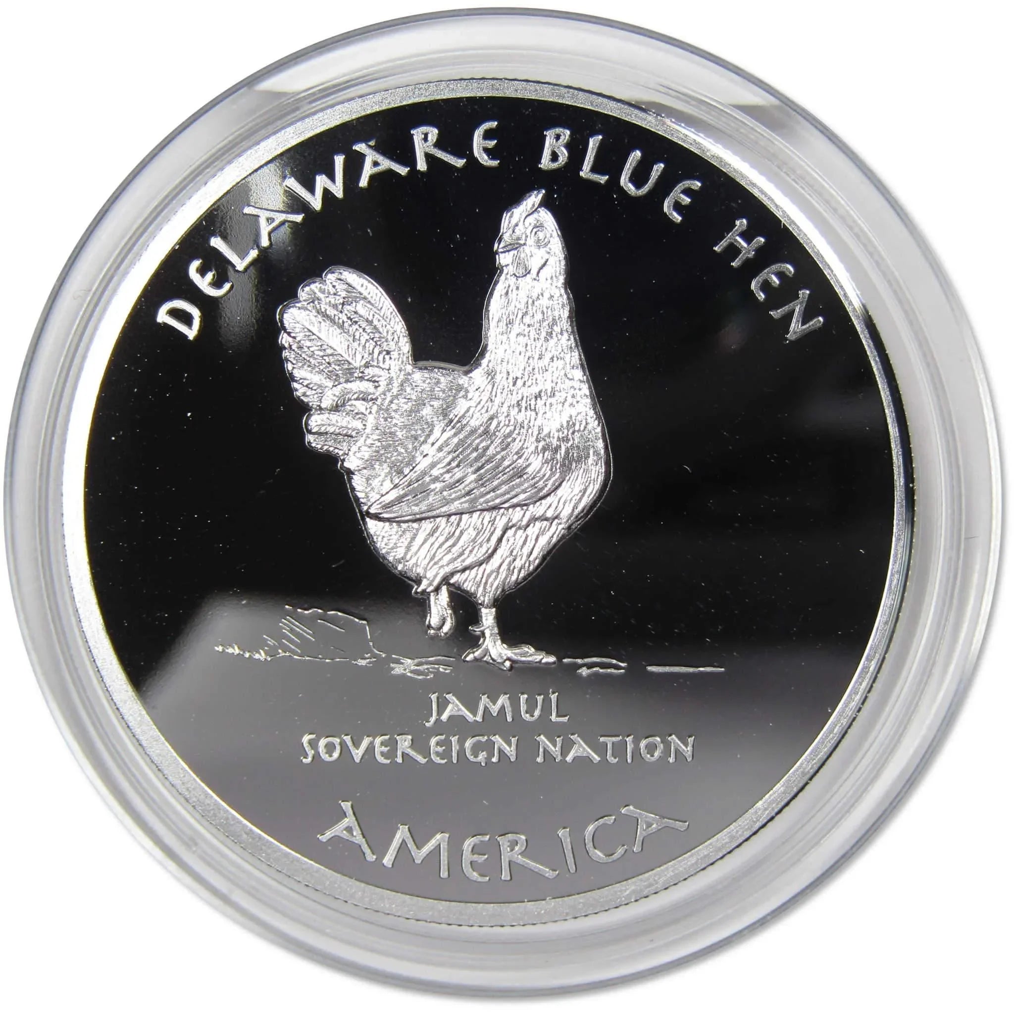 2019 Native American Jamul Lenni Lenape Blue Hen 1 oz .999 Fine Silver $1 Proof