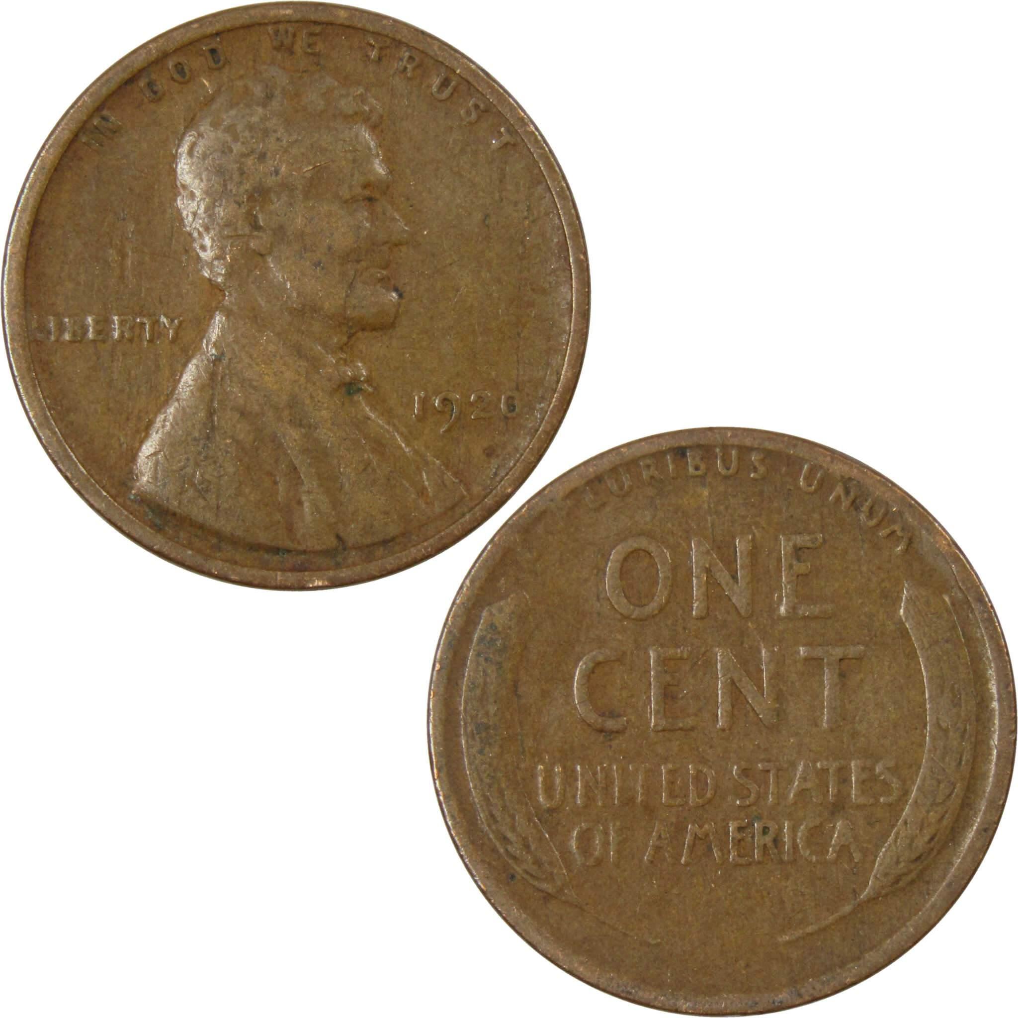 1920 Lincoln Wheat Cent AG About Good Bronze Penny 1c Coin Collectible