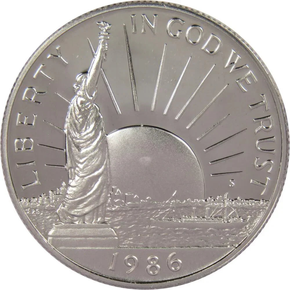 1986 S Statue of Liberty Commemorative Clad Half Dollar Proof 50c Coin