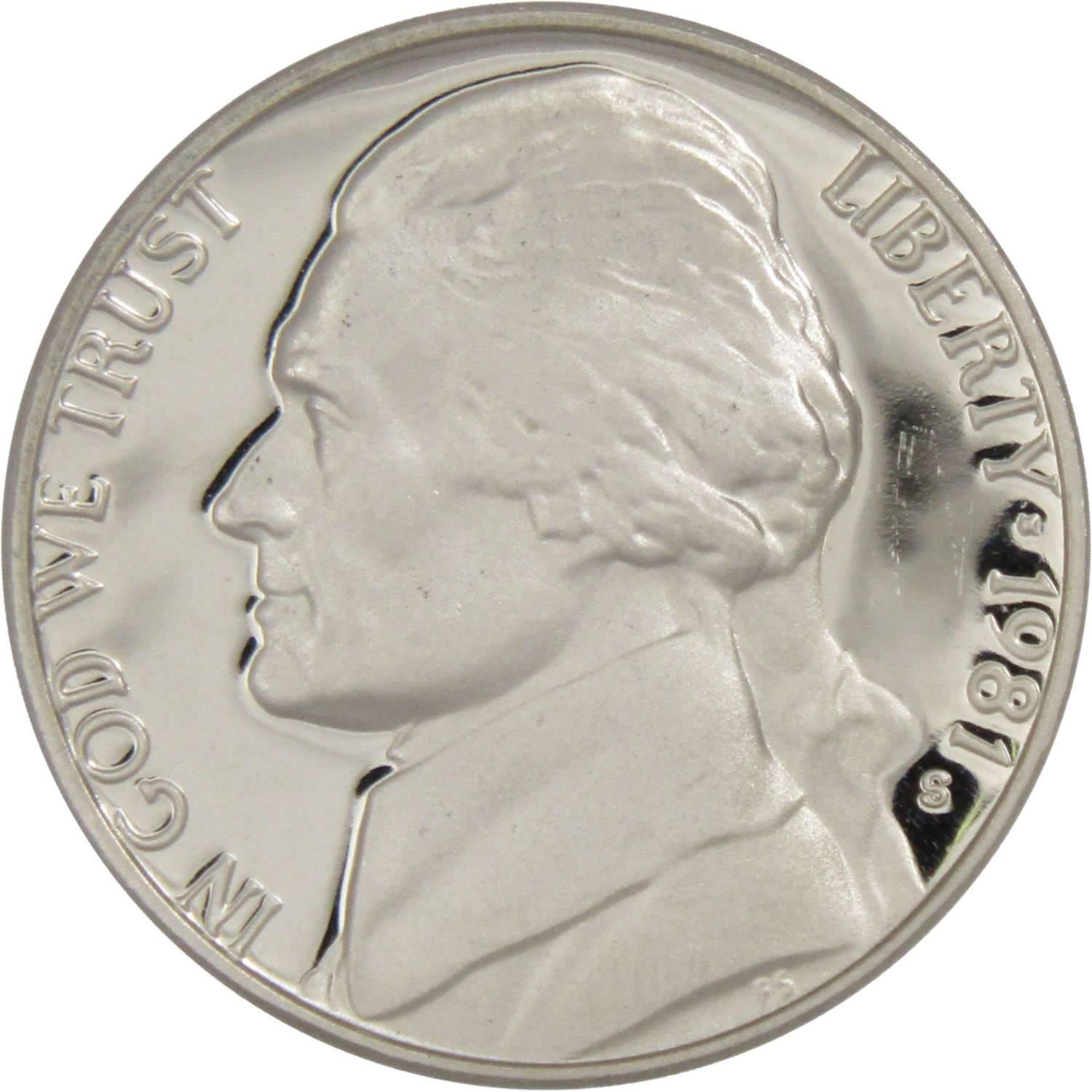 1981 off outlets center jefferson nickel