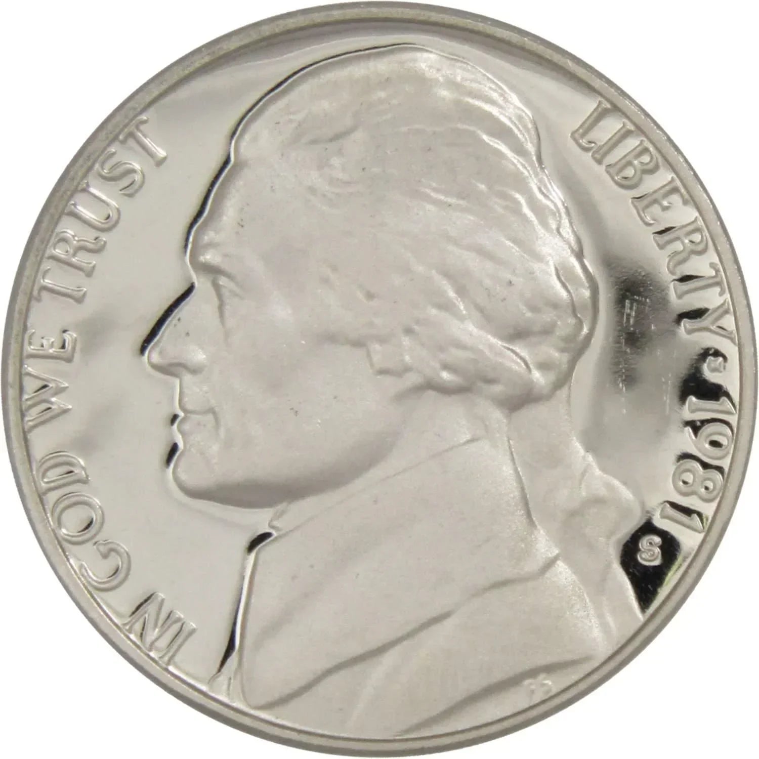 1981 S Type 2 Jefferson Nickel 5 Cent Piece Choice Proof 5c US Coin