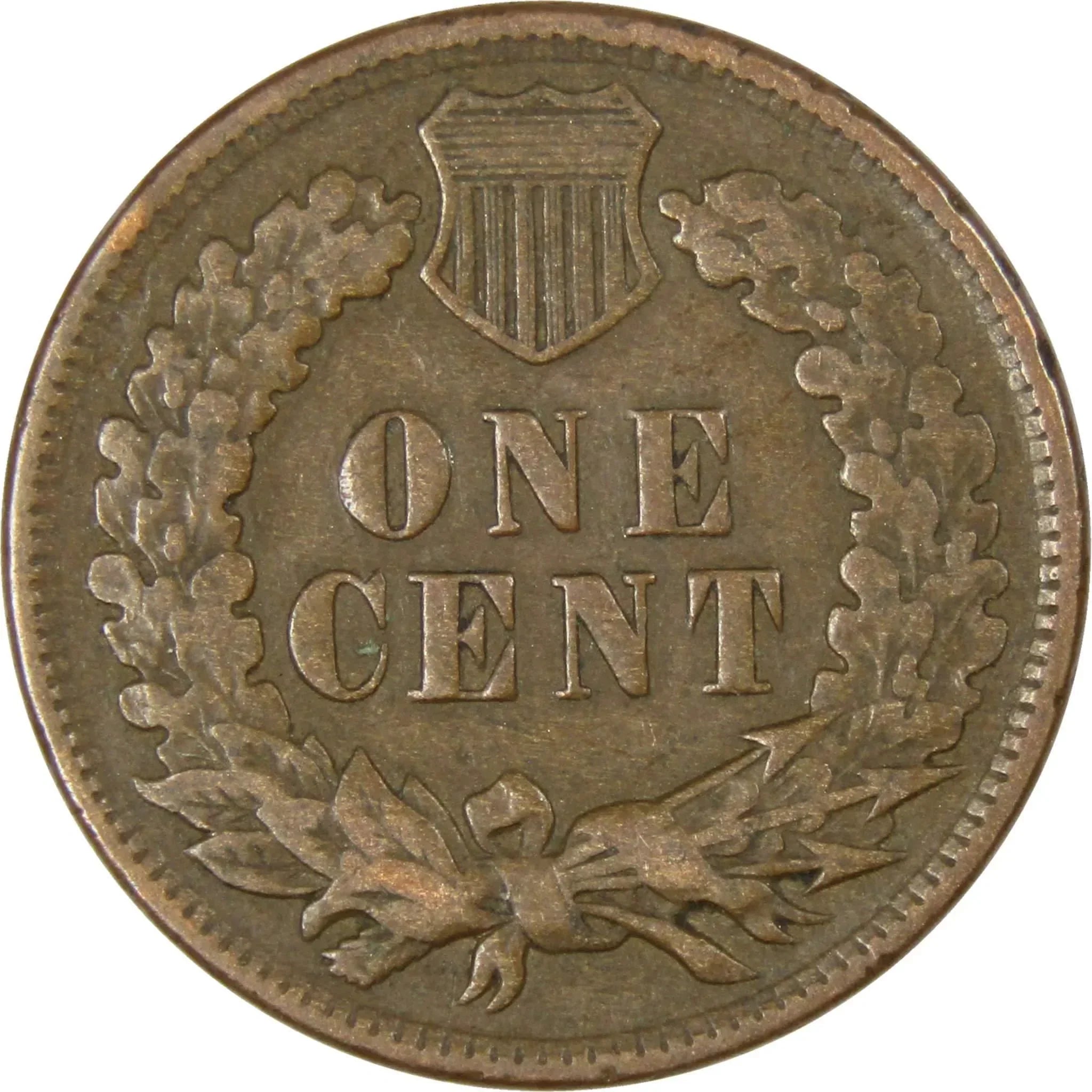 Indian Head Cent F Fine Random Date Bronze Penny 1c Coin Collectible