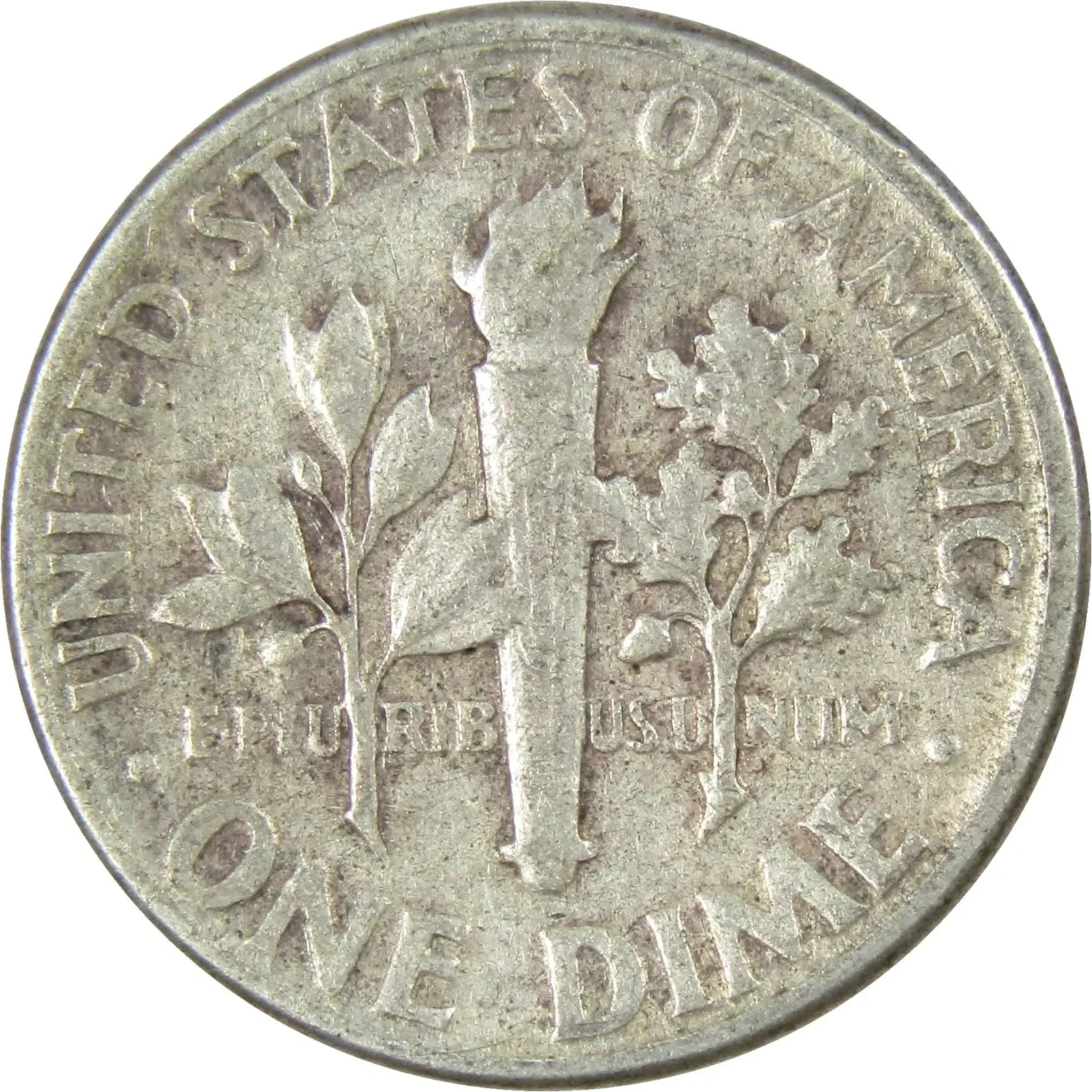 1955 Roosevelt Dime AG About Good 90% Silver 10c US Coin Collectible