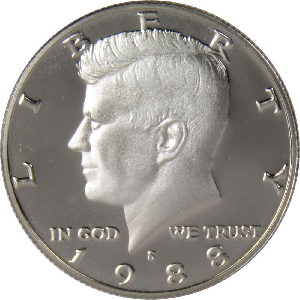 1988 S Kennedy Half Dollar Choice Proof 50c US Coin Collectible