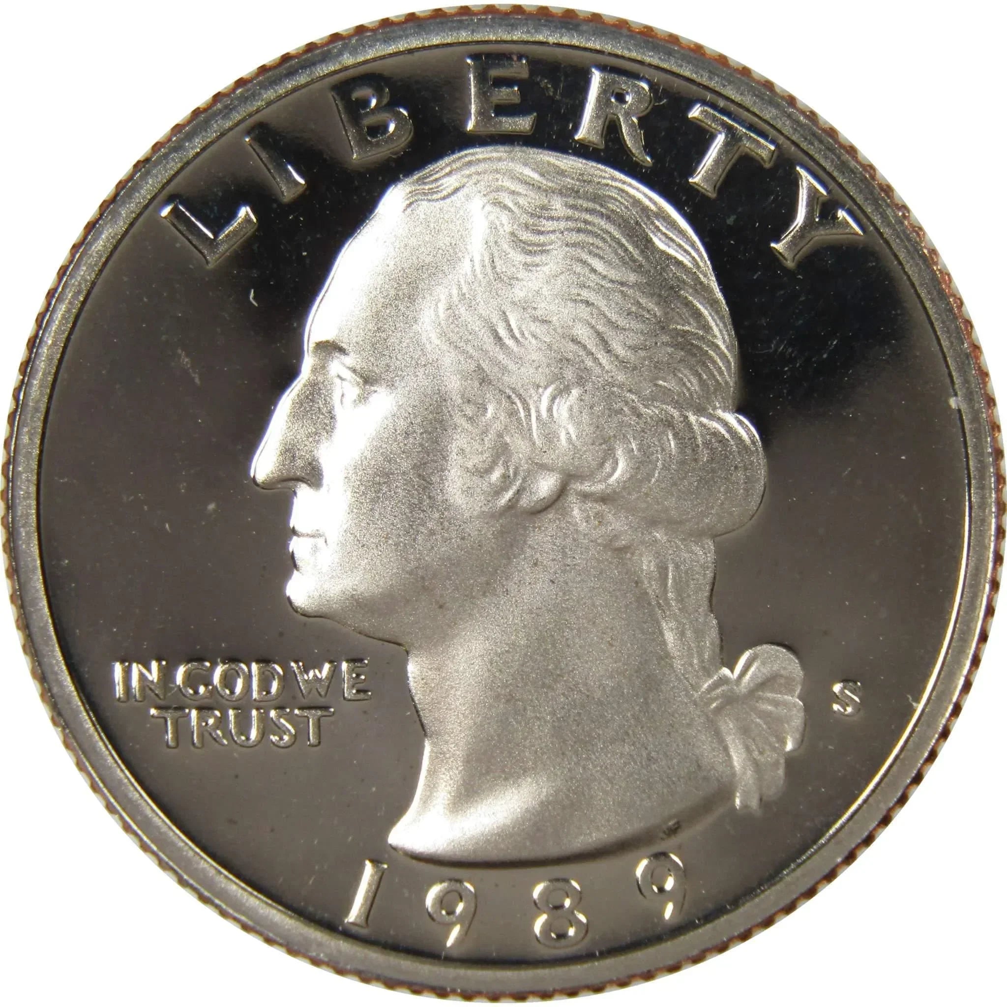 1989 S Washington Quarter Choice Proof 25c US Coin Collectible