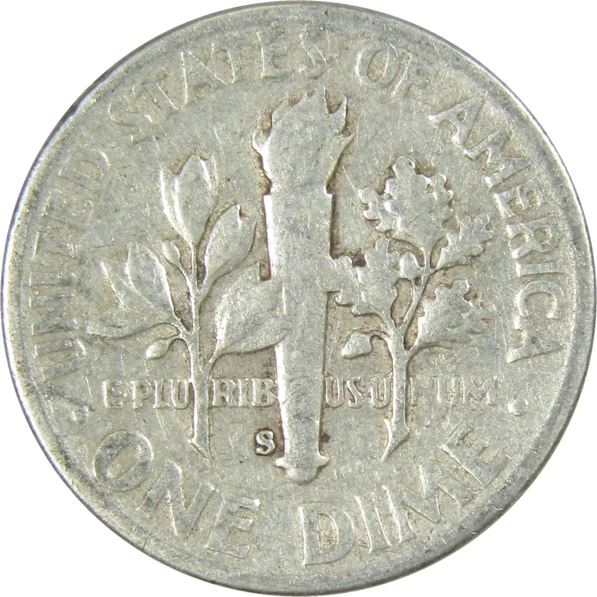 1951 S Roosevelt Dime AG About Good 90% Silver 10c US Coin Collectible