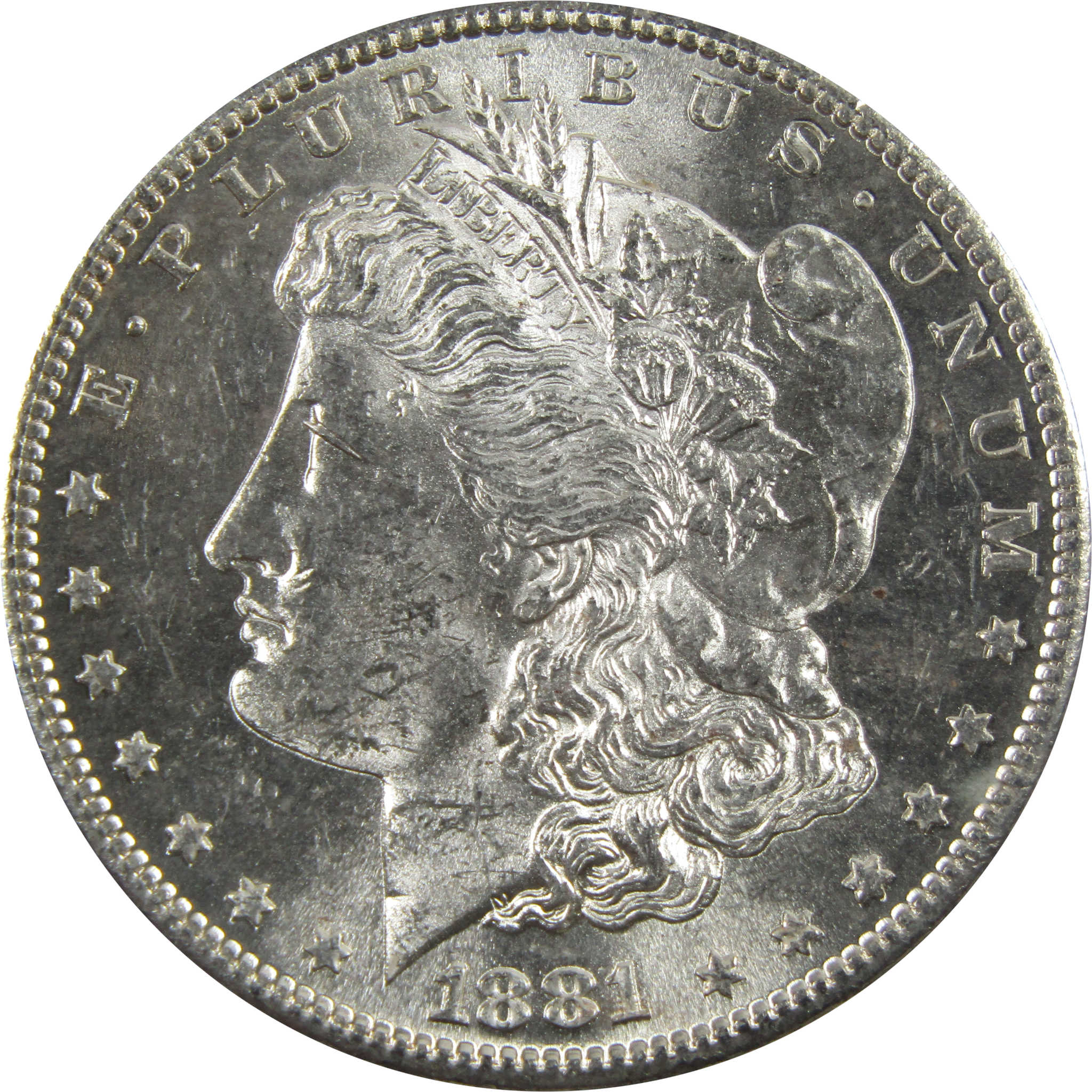 1881 S Morgan Dollar BU Uncirculated 90 Silver 1 Coin SKU I5317