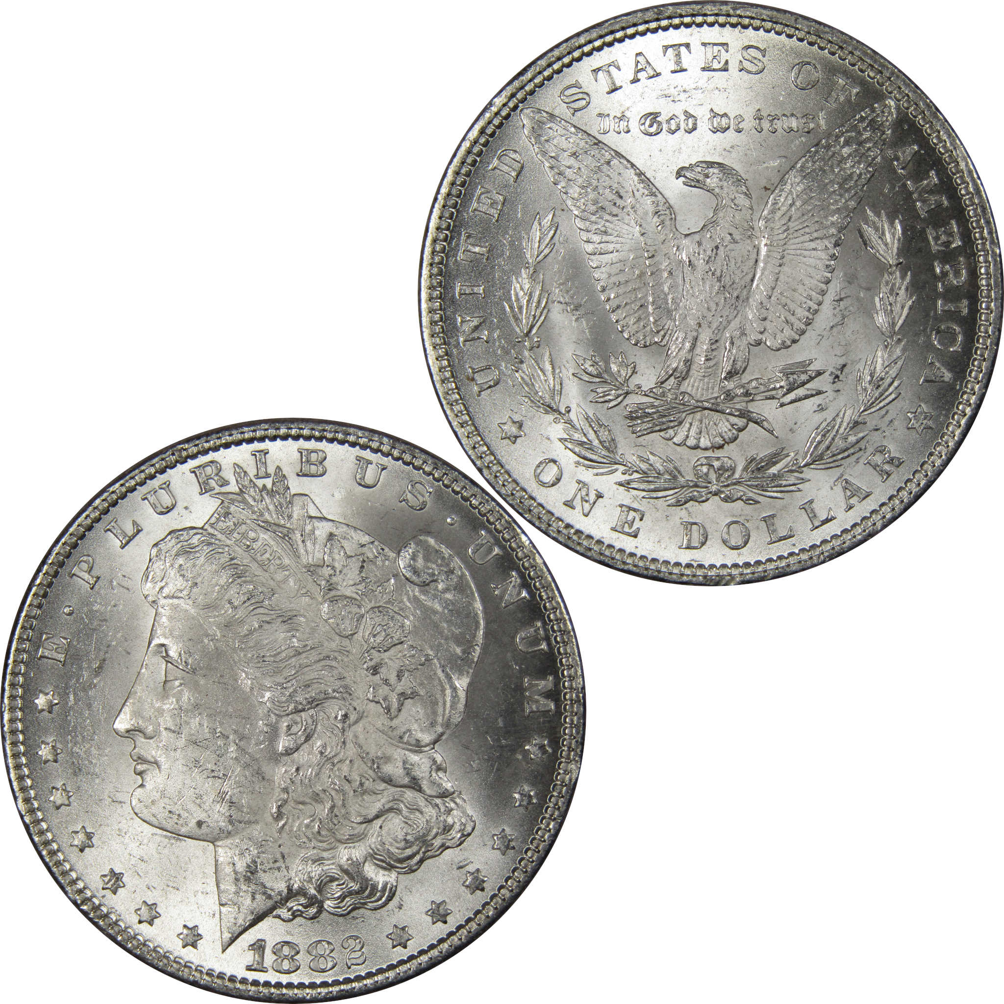 1882 Morgan Dollar BU Uncirculated Mint State 90% Silver SKU:IPC9718 - Morgan coin - Morgan silver dollar - Morgan silver dollar for sale - Profile Coins & Collectibles