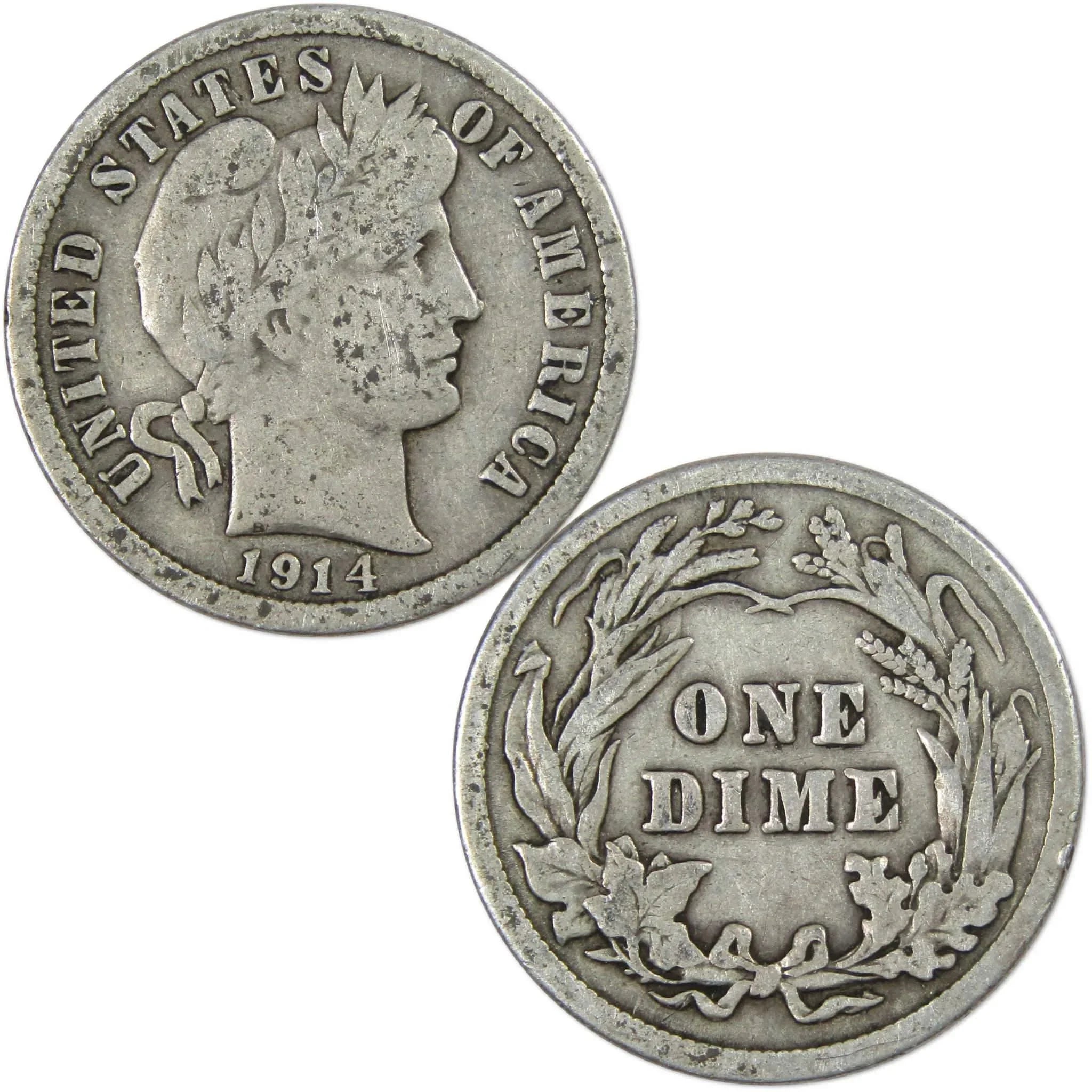 Barber Type Silver Coin 3-piece Set Dime Quarter Half Dollar Very Good