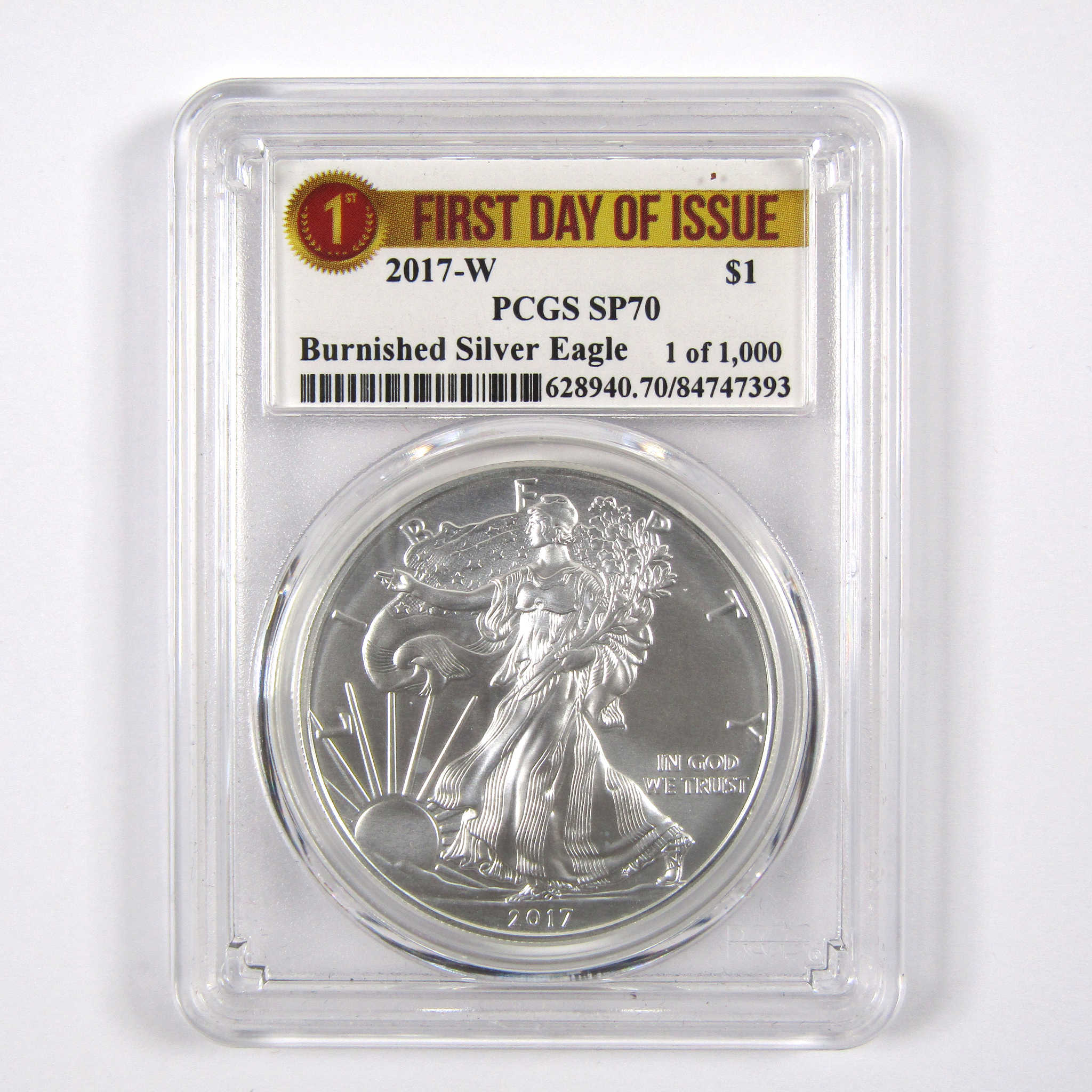 2017 W American Eagle SP 70 PCGS 1 oz .999 Silver Unc SKU CPC2937