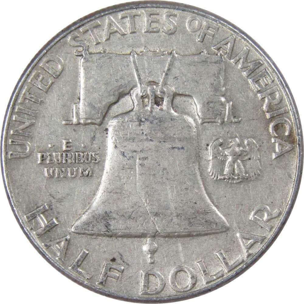 1960 Franklin Half Dollar VF Very Fine 90% Silver 50c US Coin Collectible