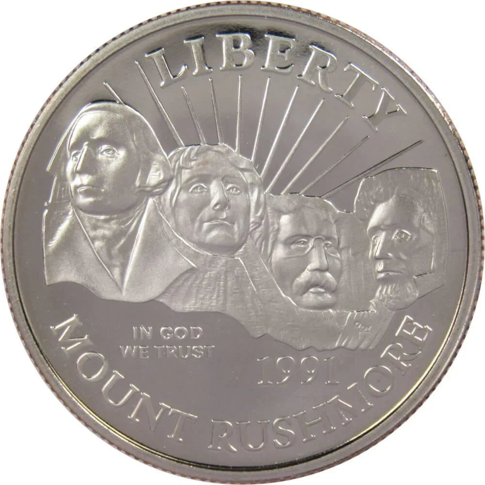 Mount Rushmore Commemorative 1991 S Clad Half Dollar Proof 50c Coin