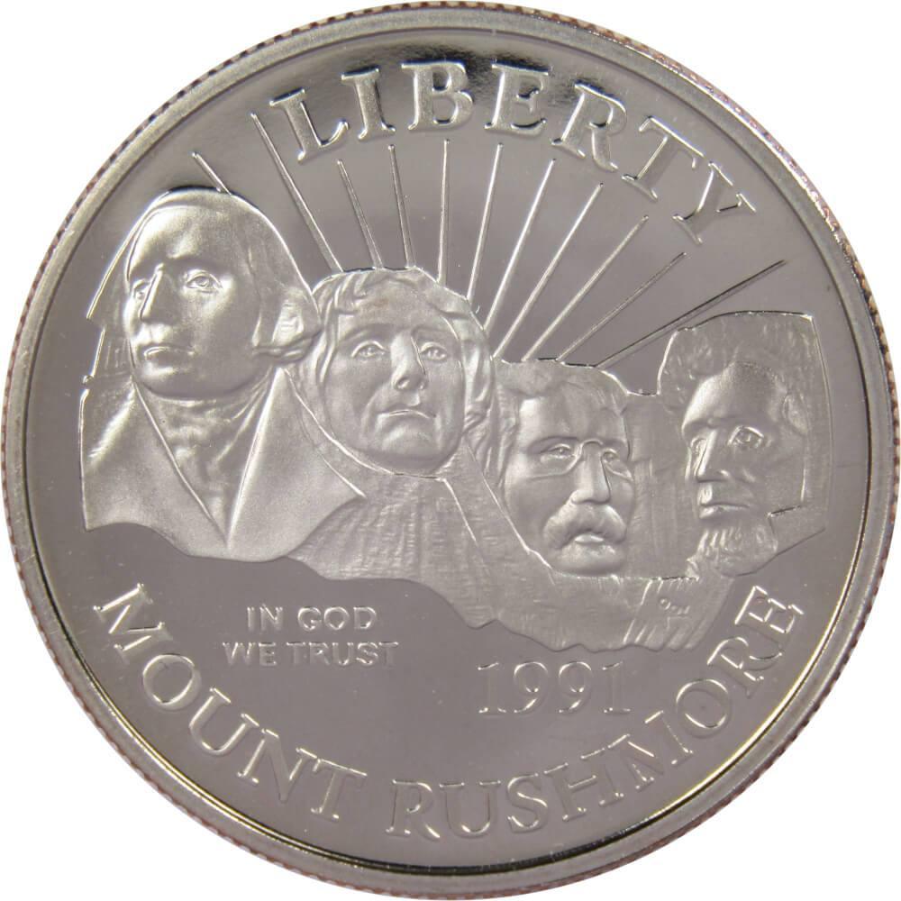 Mount Rushmore Commemorative 1991 S Clad Half Dollar Proof 50c Coin