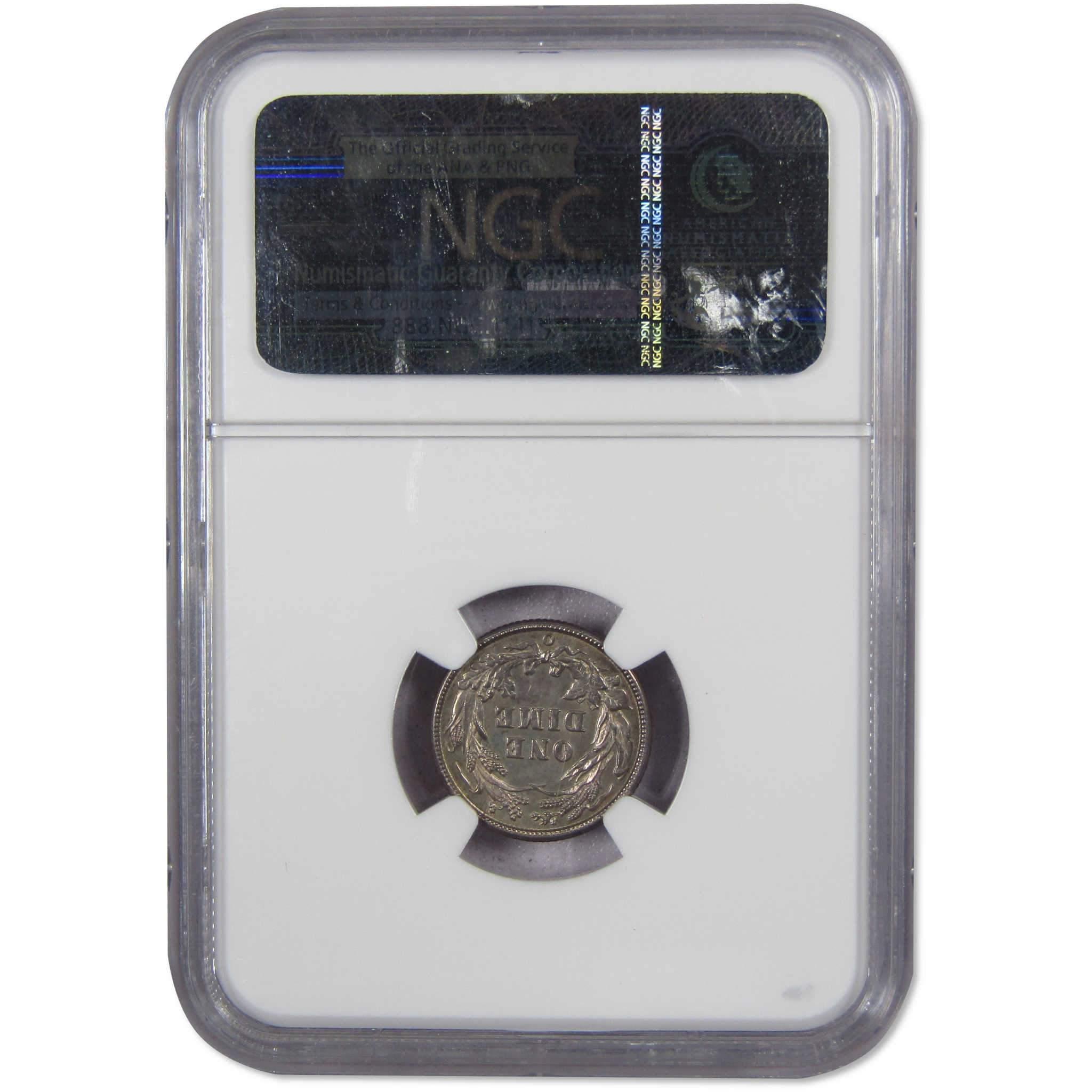 1898 O Barber Dime About Uncirculated Details NGC Silver SKU:IPC4898