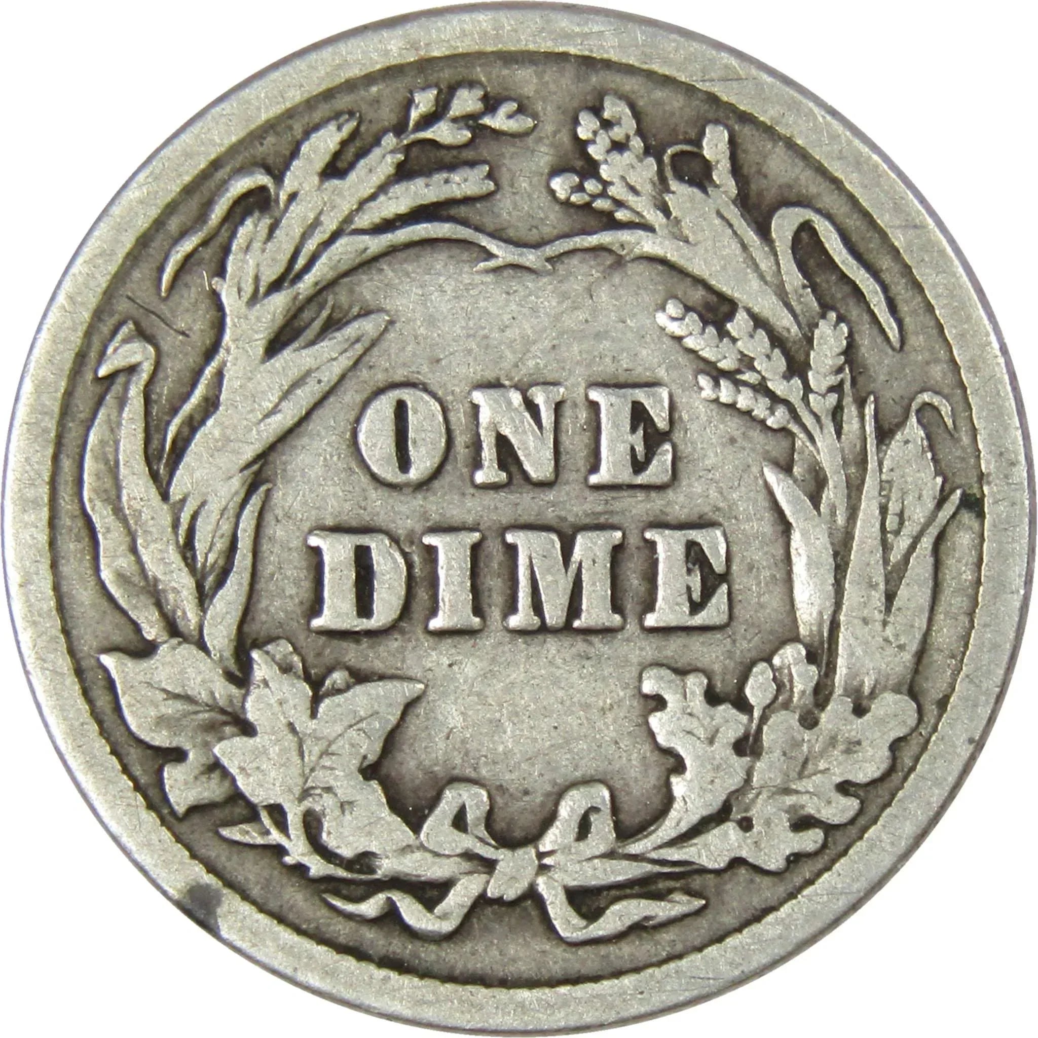 Barber Dime VG Very Good Random Date 90% Silver 10c US Type Coin Collectible