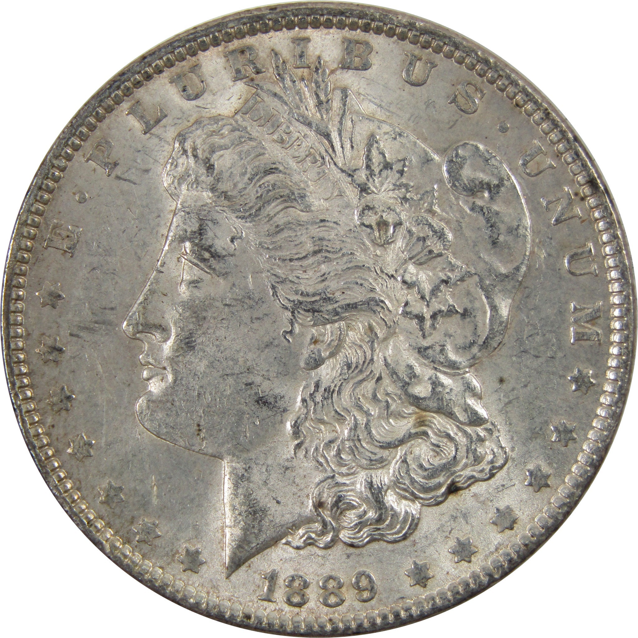 1889 Morgan Dollar AU About Uncirculated 90% Silver $1 Coin SKU:I5506 - Morgan coin - Morgan silver dollar - Morgan silver dollar for sale - Profile Coins & Collectibles