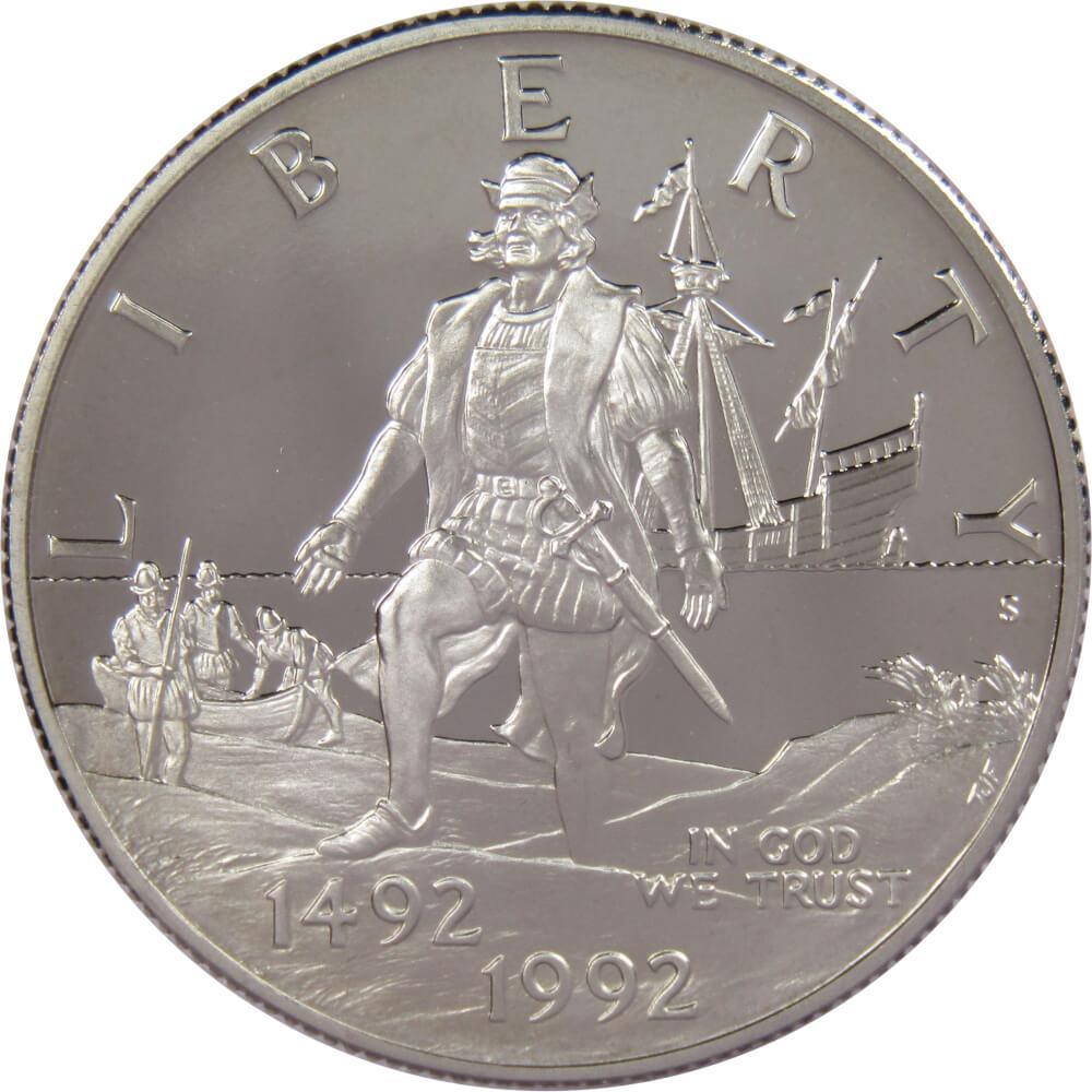 Christopher Columbus Commemorative 1992 S Clad Half Dollar Proof 50c Coin