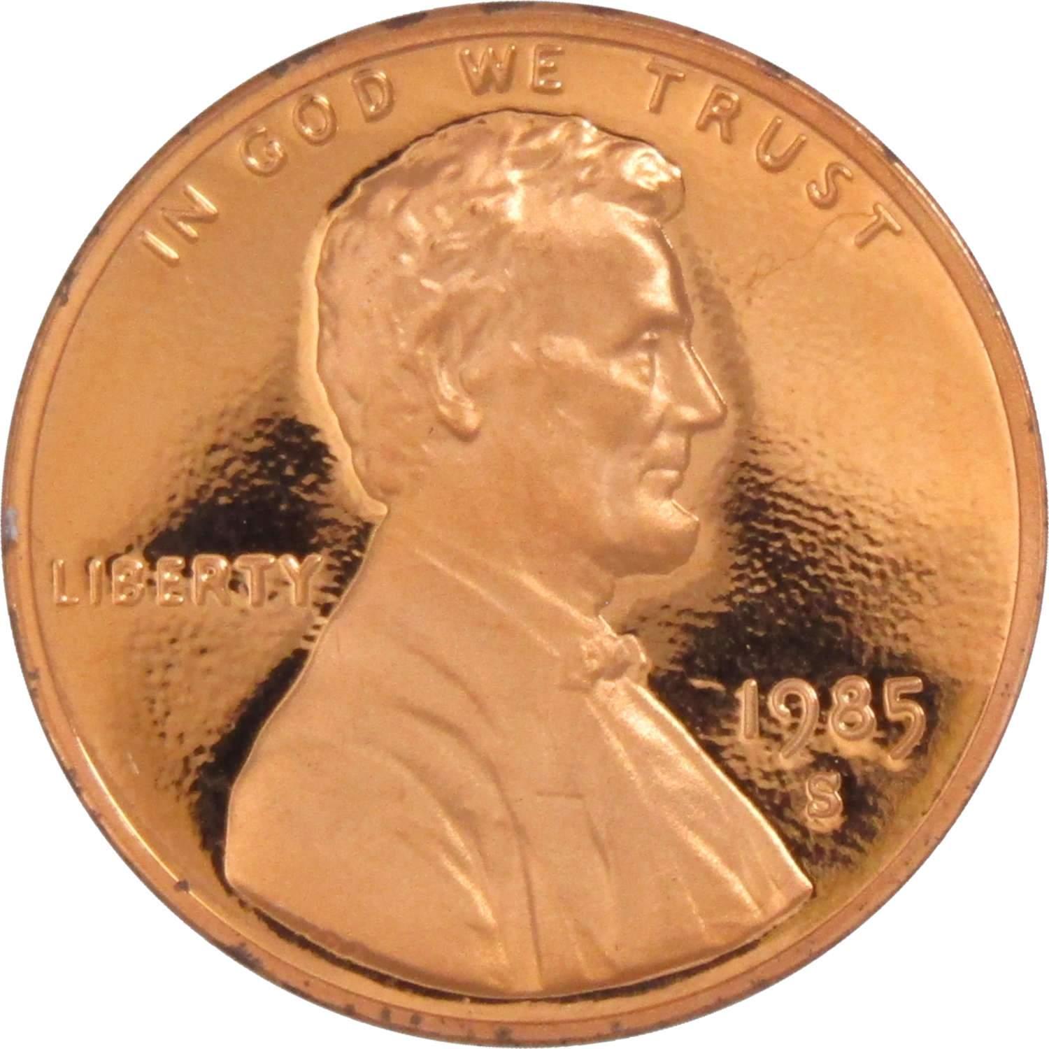 1985 S Lincoln Memorial Cent Choice Proof Penny 1c Coin Collectible