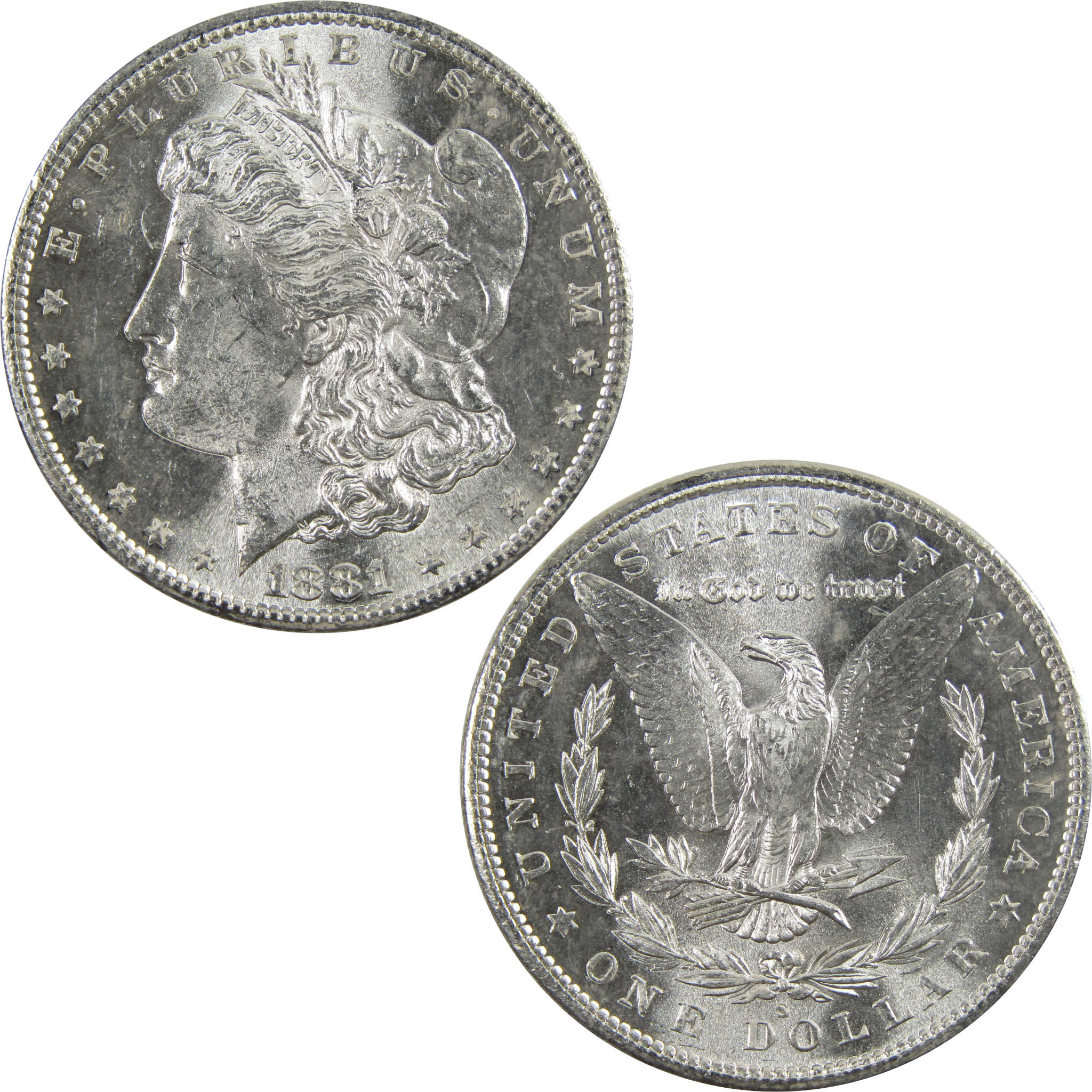 1881 S Morgan Dollar BU Uncirculated 90% Silver $1 Coin SKU:I5316 - Morgan coin - Morgan silver dollar - Morgan silver dollar for sale - Profile Coins & Collectibles