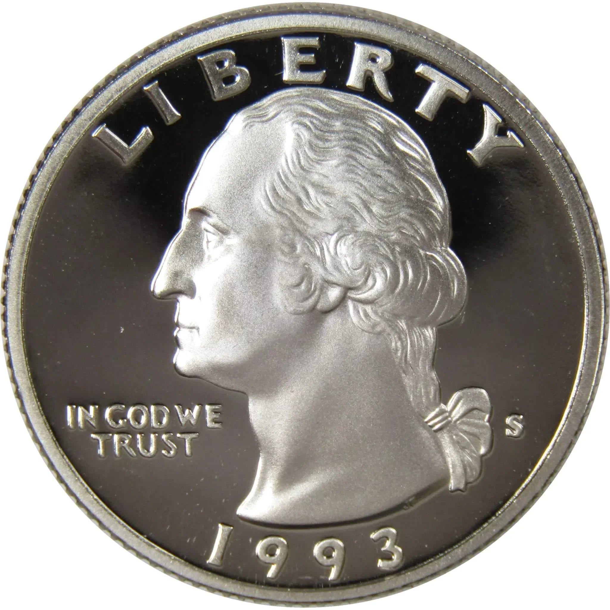 1993 S Washington Quarter Choice Proof Clad 25c US Coin Collectible