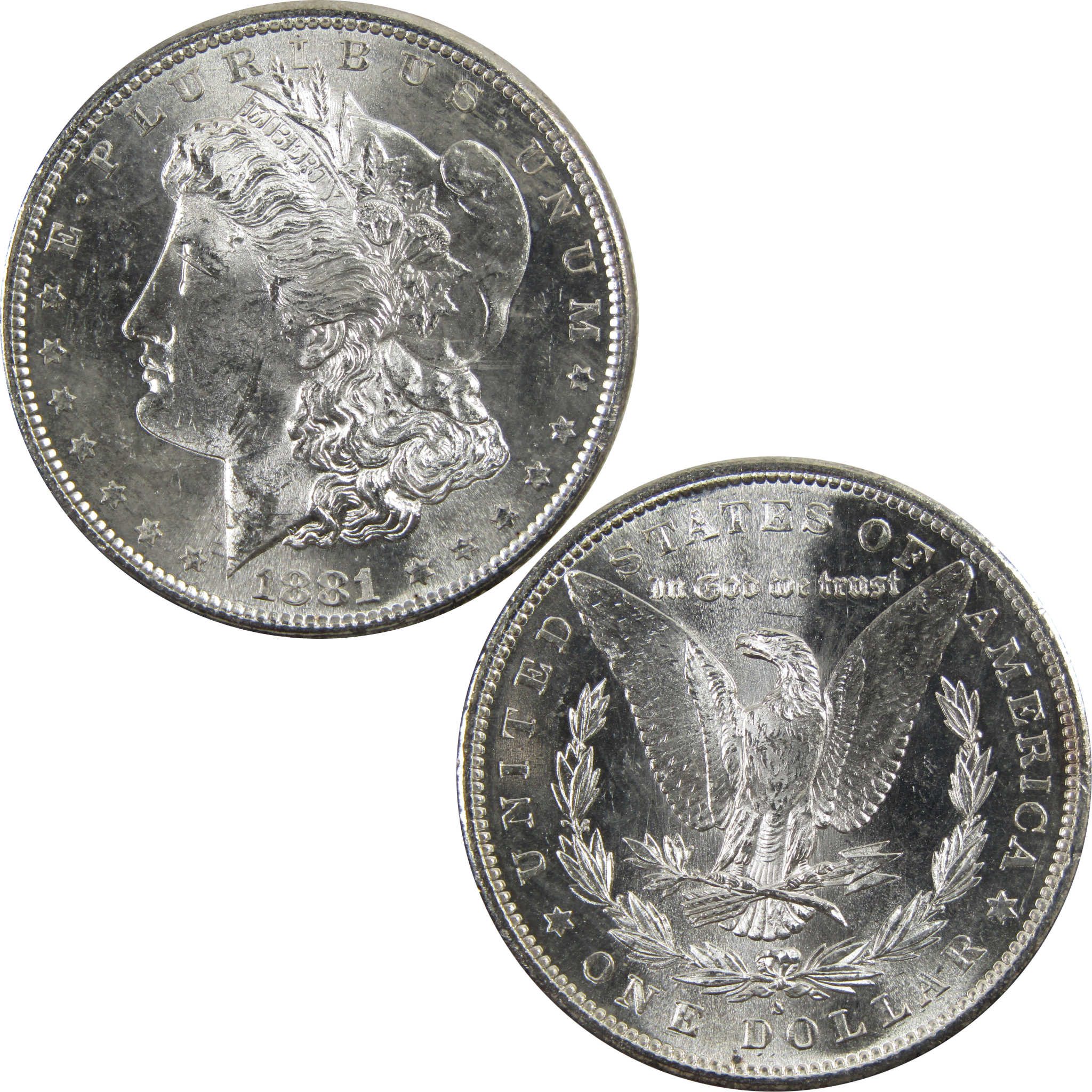 1881 S Morgan Dollar BU Uncirculated 90% Silver $1 Coin SKU:I5330 - Morgan coin - Morgan silver dollar - Morgan silver dollar for sale - Profile Coins & Collectibles