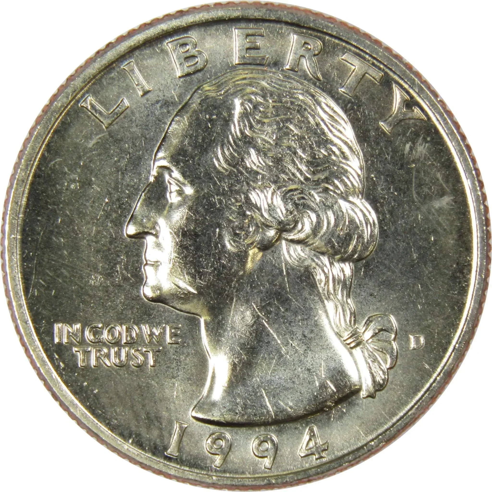 1994 D Washington Quarter BU Uncirculated Mint State 25c US Coin Collectible