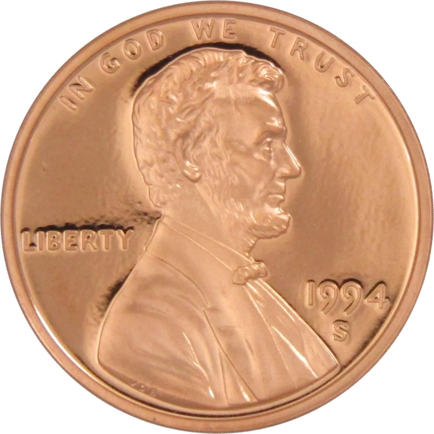 1994 S Lincoln Memorial Cent Choice Proof Penny 1c Coin Collectible