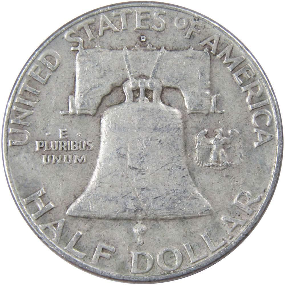 1961 D Franklin Half Dollar VF Very Fine 90% Silver 50c US Coin Collectible