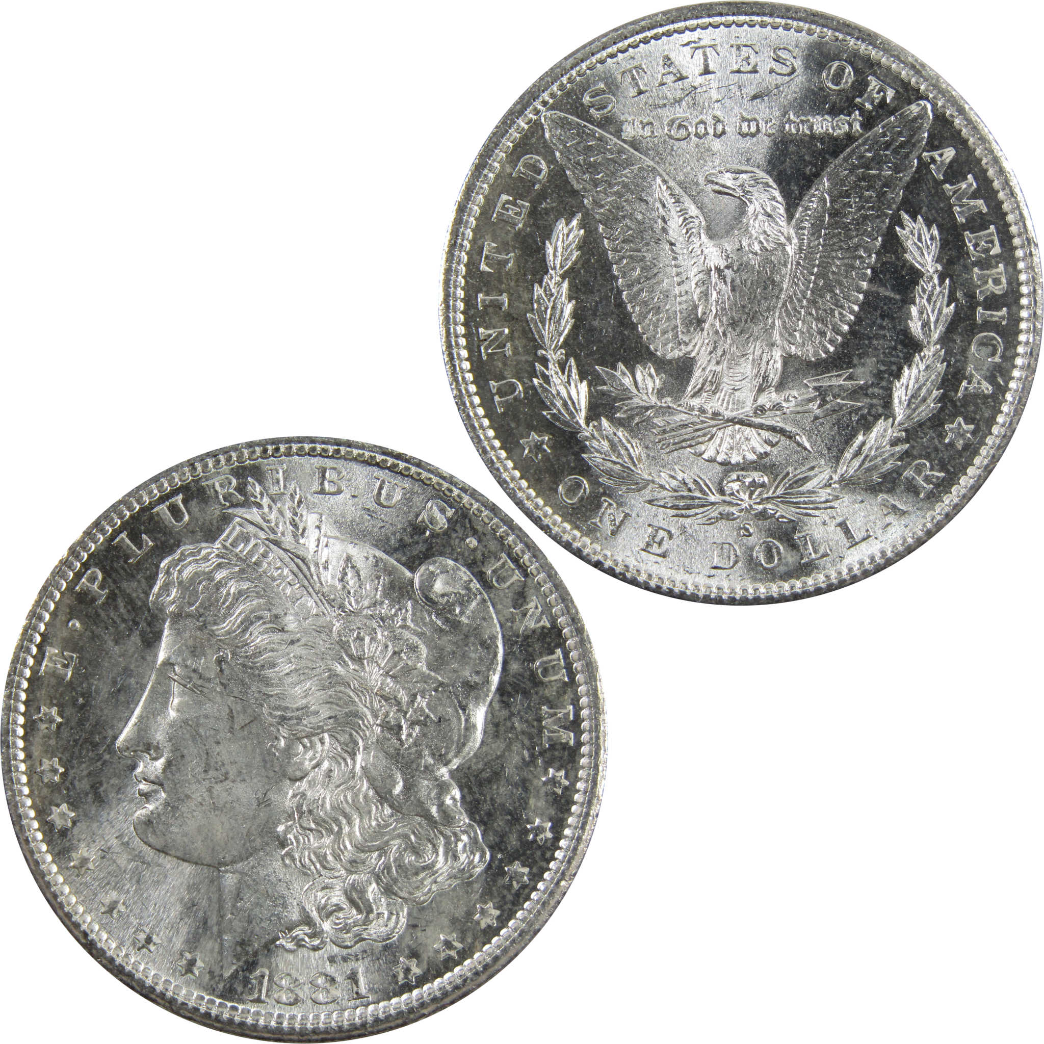 1881 S Morgan Dollar BU Uncirculated 90% Silver $1 Coin SKU:I5319 - Morgan coin - Morgan silver dollar - Morgan silver dollar for sale - Profile Coins & Collectibles