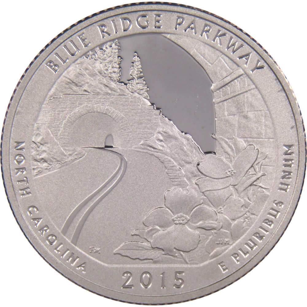 2015 S Blue Ridge Parkway National Park Quarter Choice Proof Clad 25c US Coin